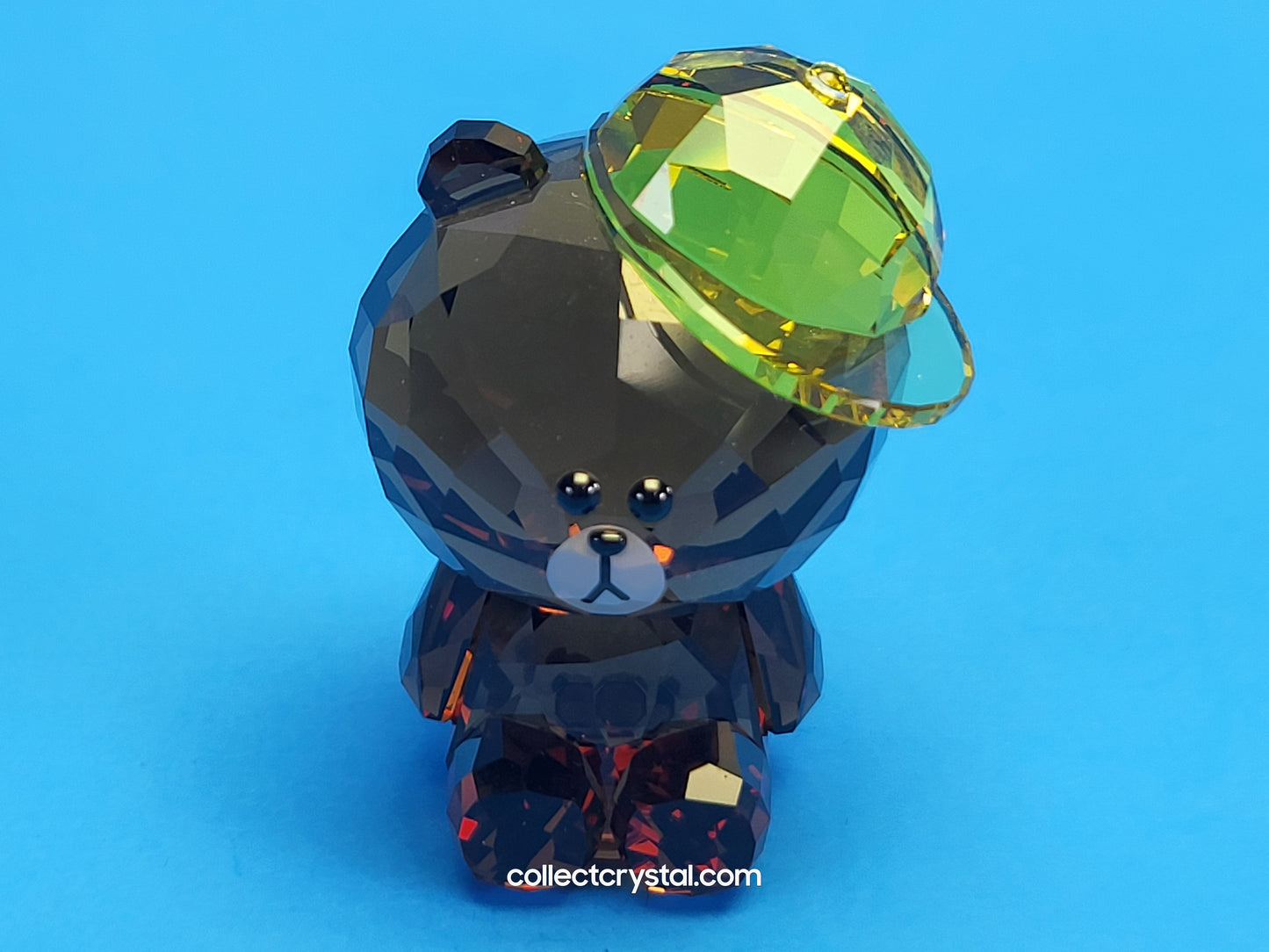 Swarovski Line Friends Brown Teddy Bear Crystal Figurine # 5492743