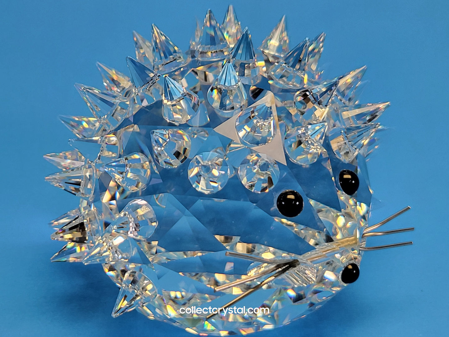 SWAROVSKI HEDGEHOG ROUND KING (SILVER WHISKERS) USA ISSUE 7630NR60