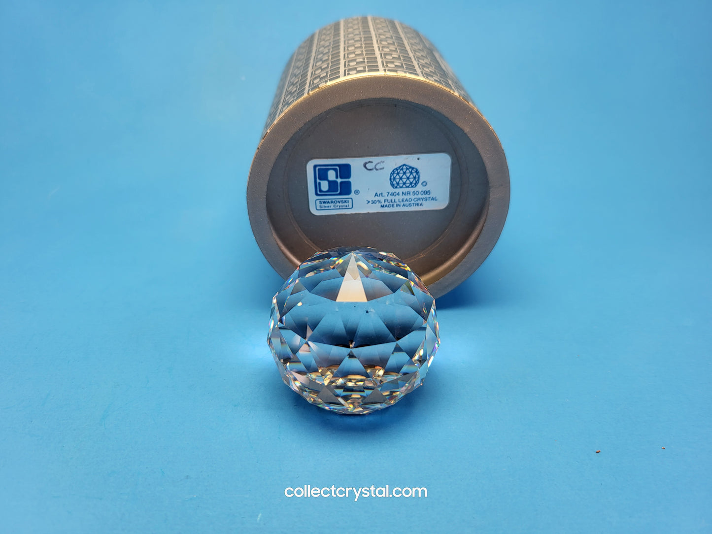 PAPERWEIGHT – ROUND 50MM CRYSTAL CAL