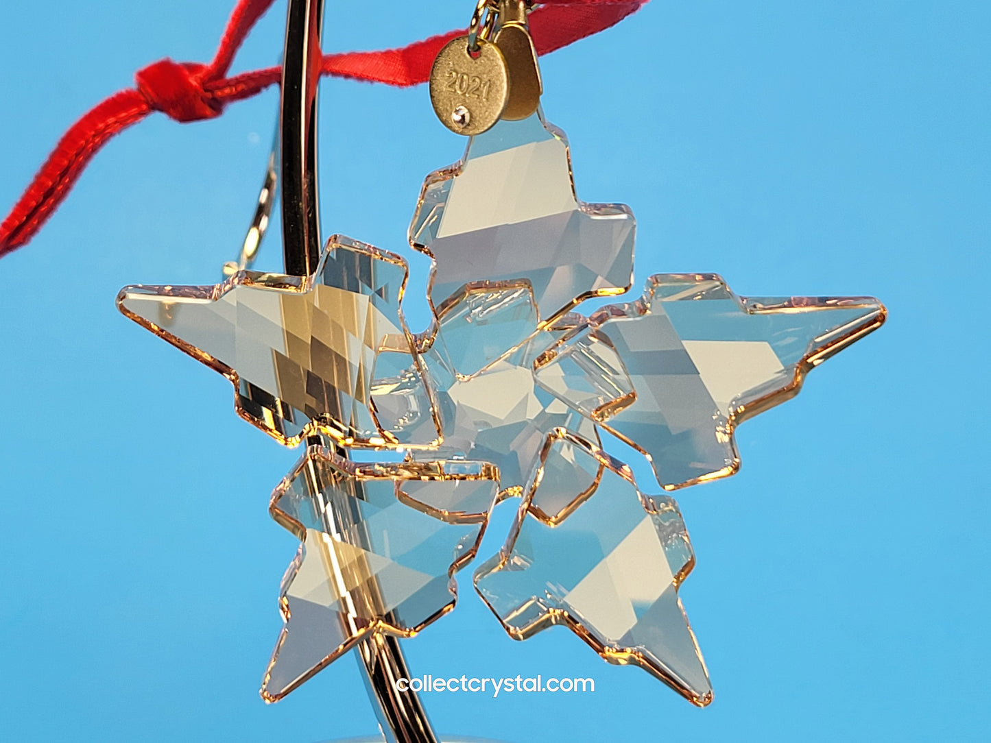 2021 Festive Annual Edition Ornament # 558347 gold tone NOS