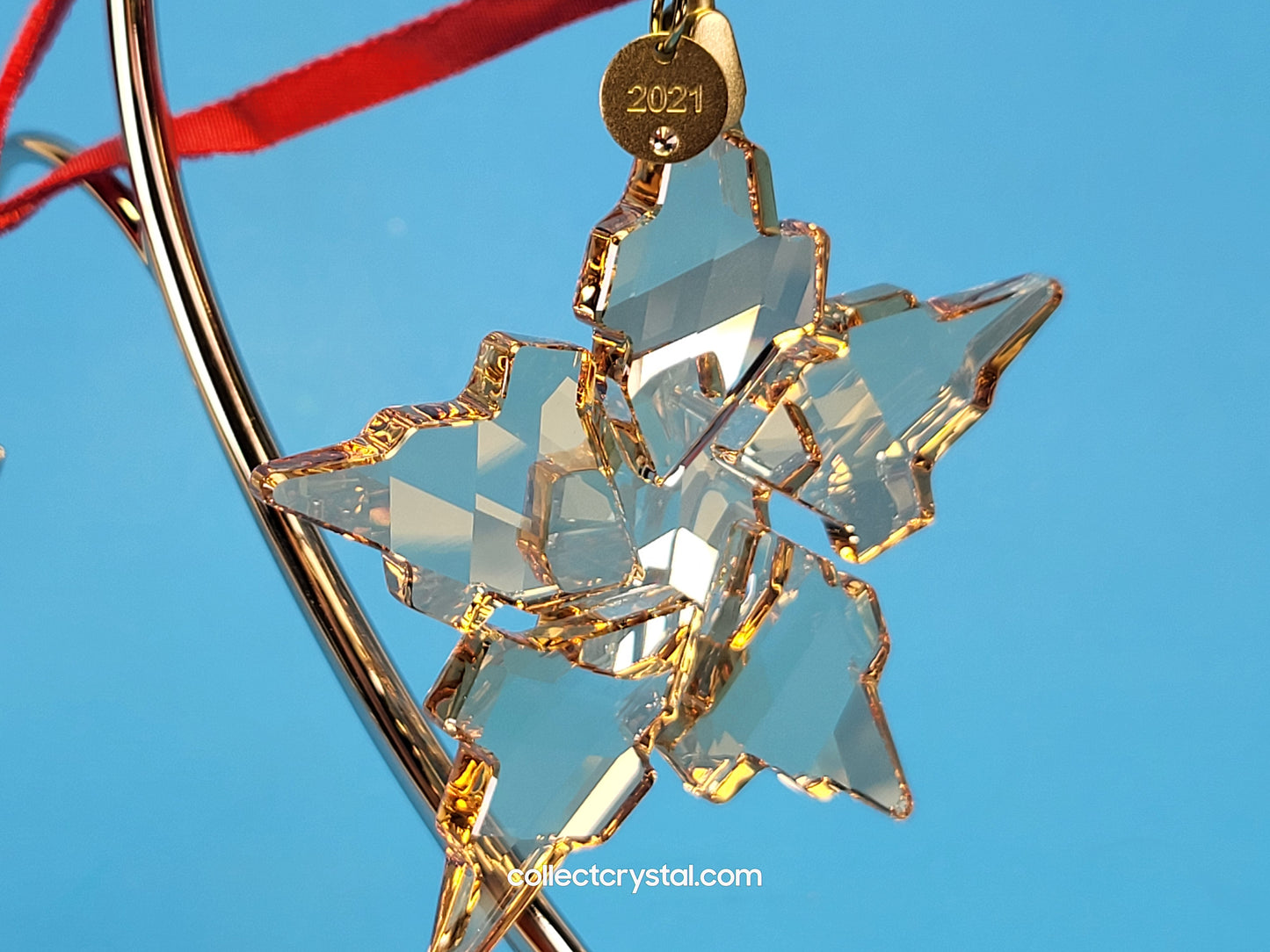 2021 Festive Annual Edition Ornament # 558347 gold tone NOS