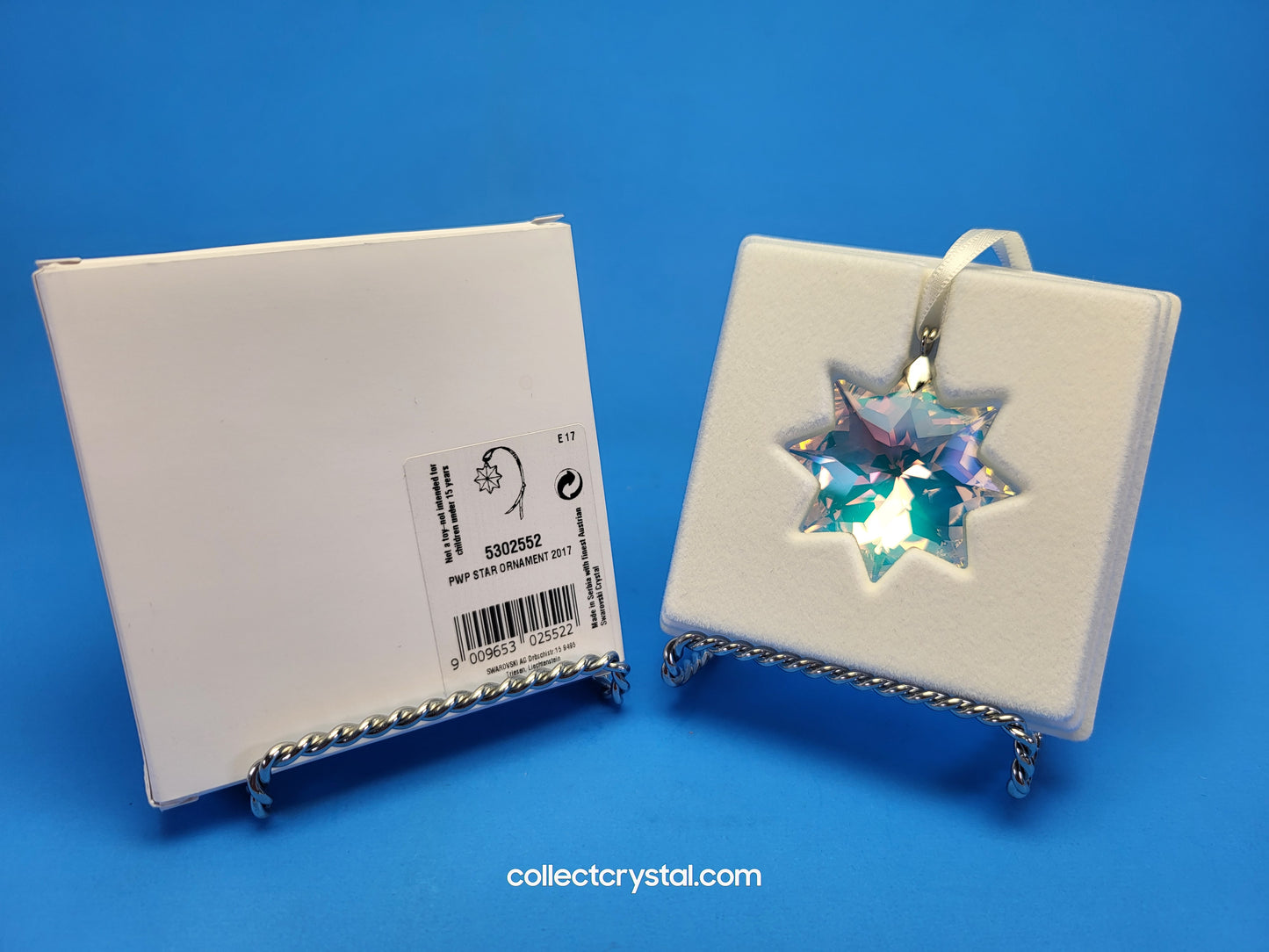 2017 CRYSTAL CHRISTMAS SMALL Aurora Borealis AB ORNAMENT # 5302552