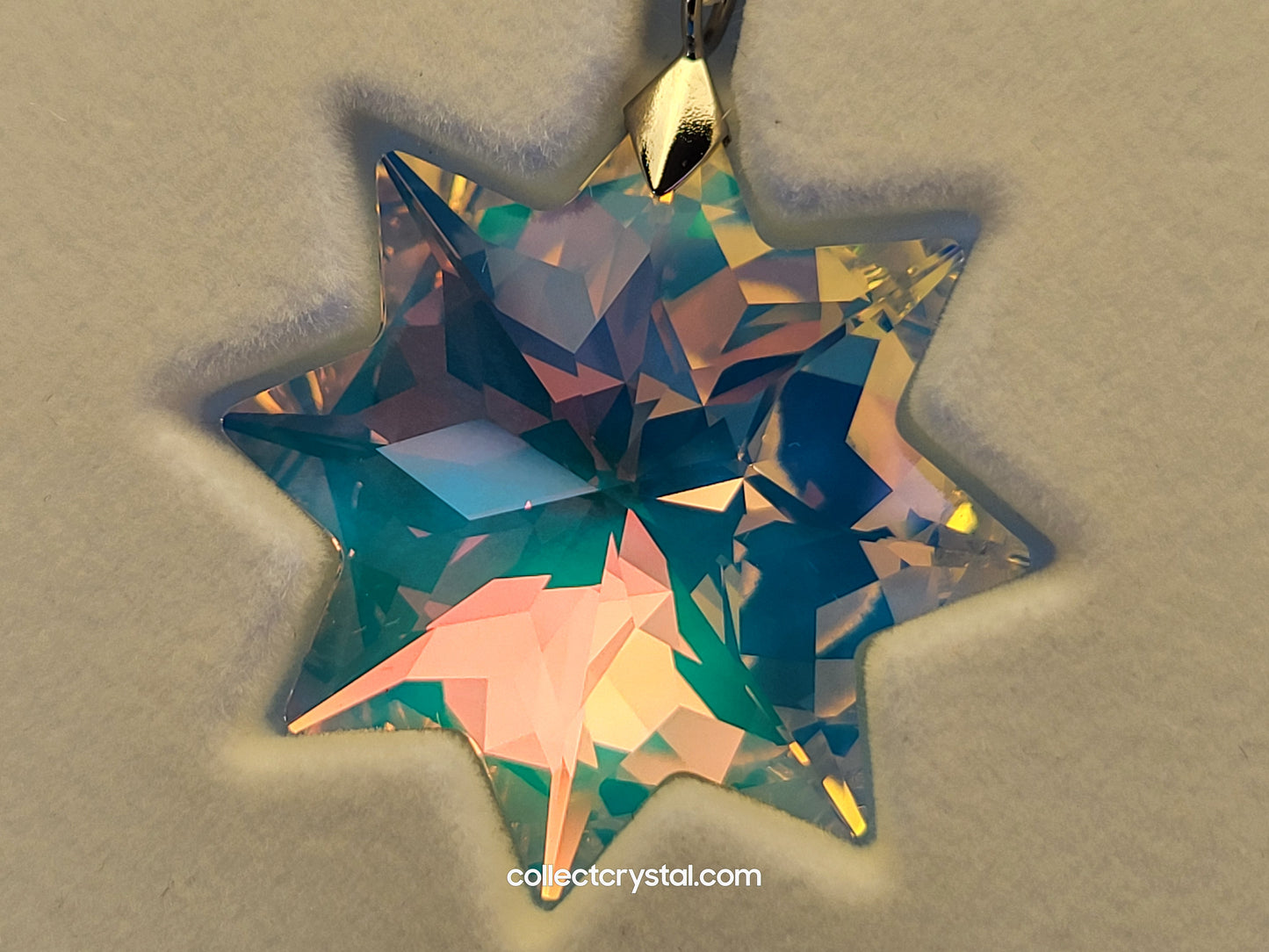 2017 CRYSTAL CHRISTMAS SMALL Aurora Borealis AB ORNAMENT # 5302552