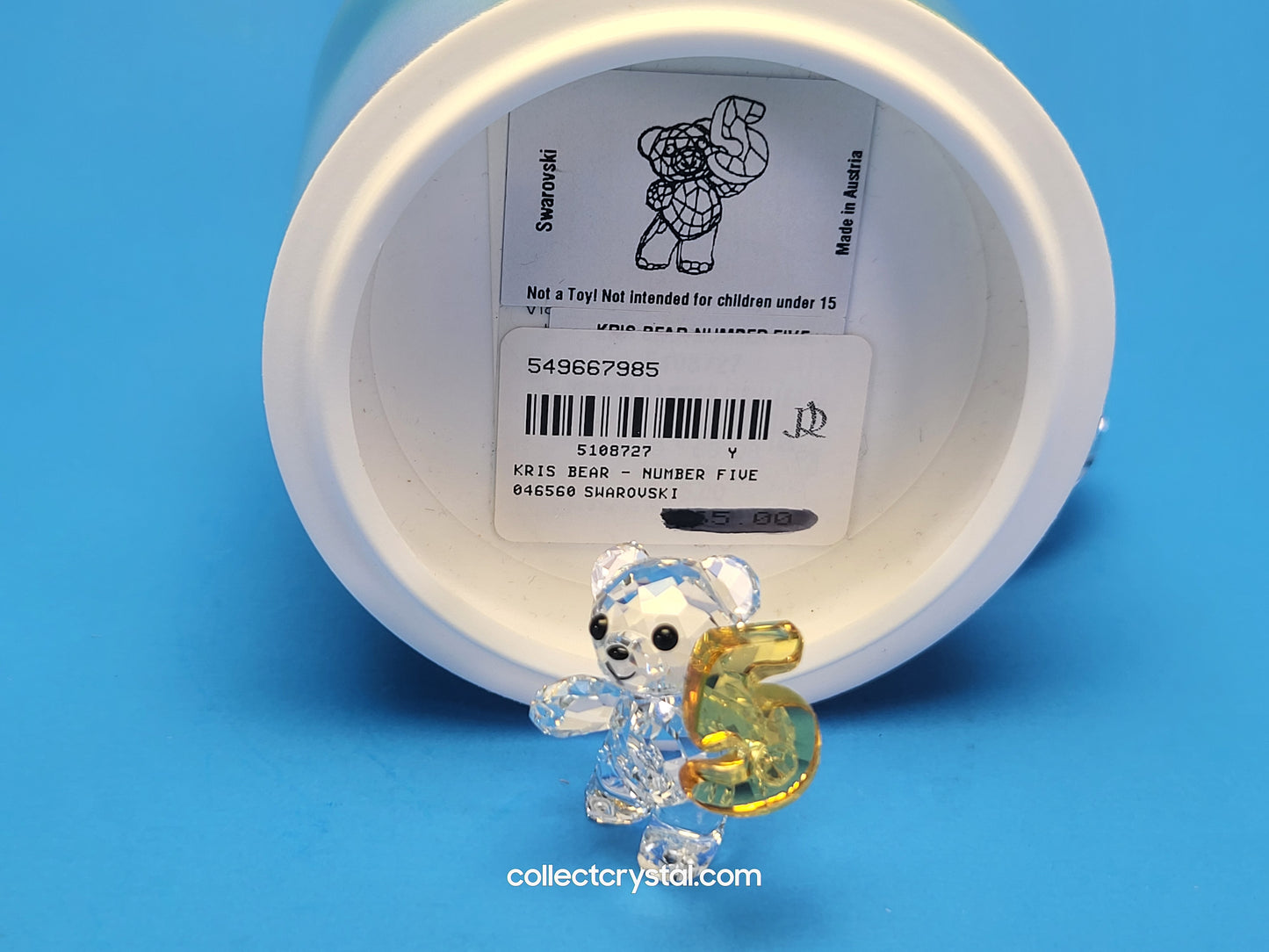 KRIS BEAR –BIRTHDAY BEAR FOR AGE NUMBER 5 FIVE # 5108727