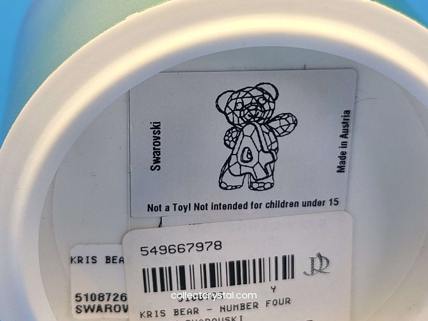 KRIS BEAR –BIRTHDAY BEAR FOR AGE NUMBER 4 / FOUR # 5108726