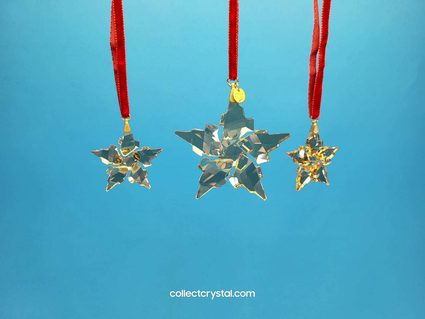2021 CHRISTMAS ORNAMENT FESTIVE GOLD SET 5597133 Three piece set