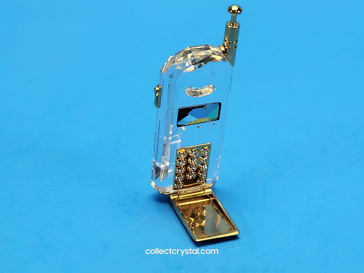 Memories Mobile Flip Cell Phone Figurine Gold Accents # 253448 boxed