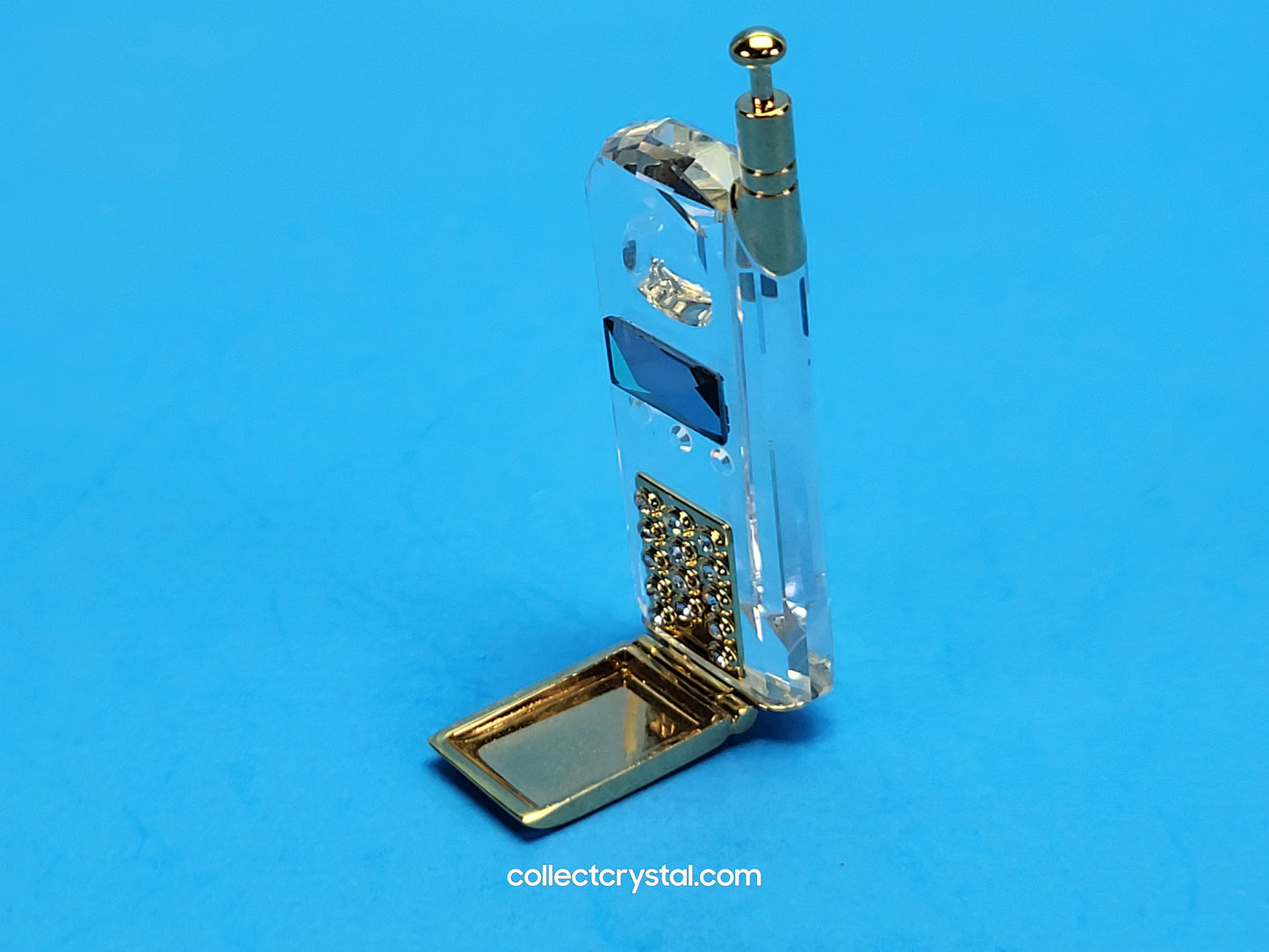 Memories Mobile Flip Cell Phone Figurine Gold Accents # 253448 boxed