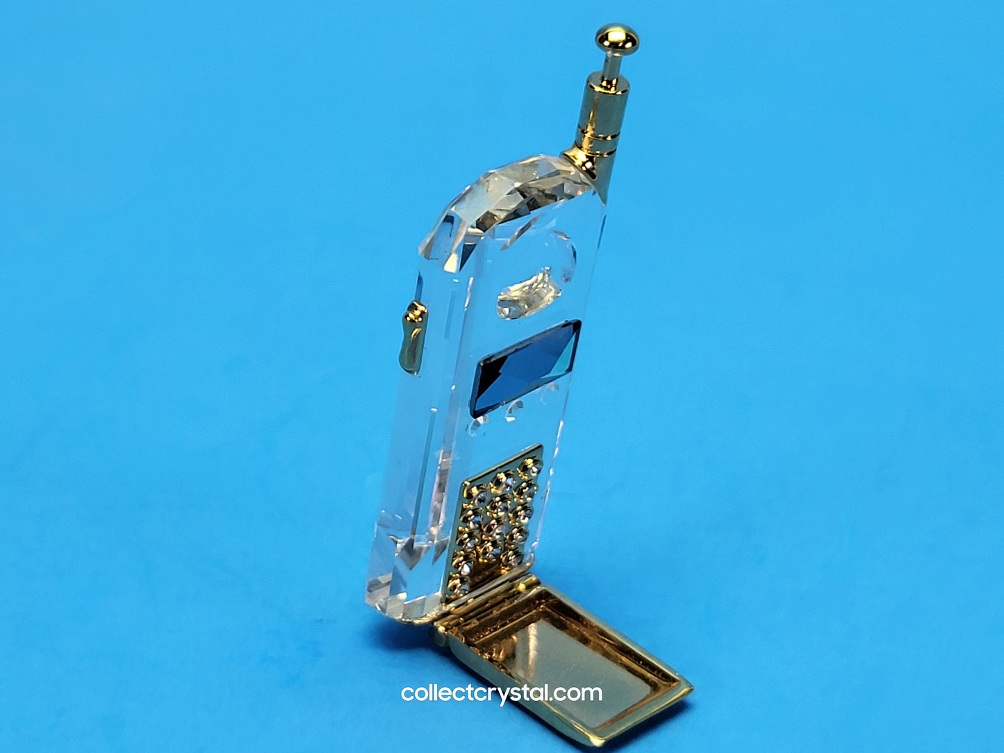 Memories Mobile Flip Cell Phone Figurine Gold Accents # 253448 boxed