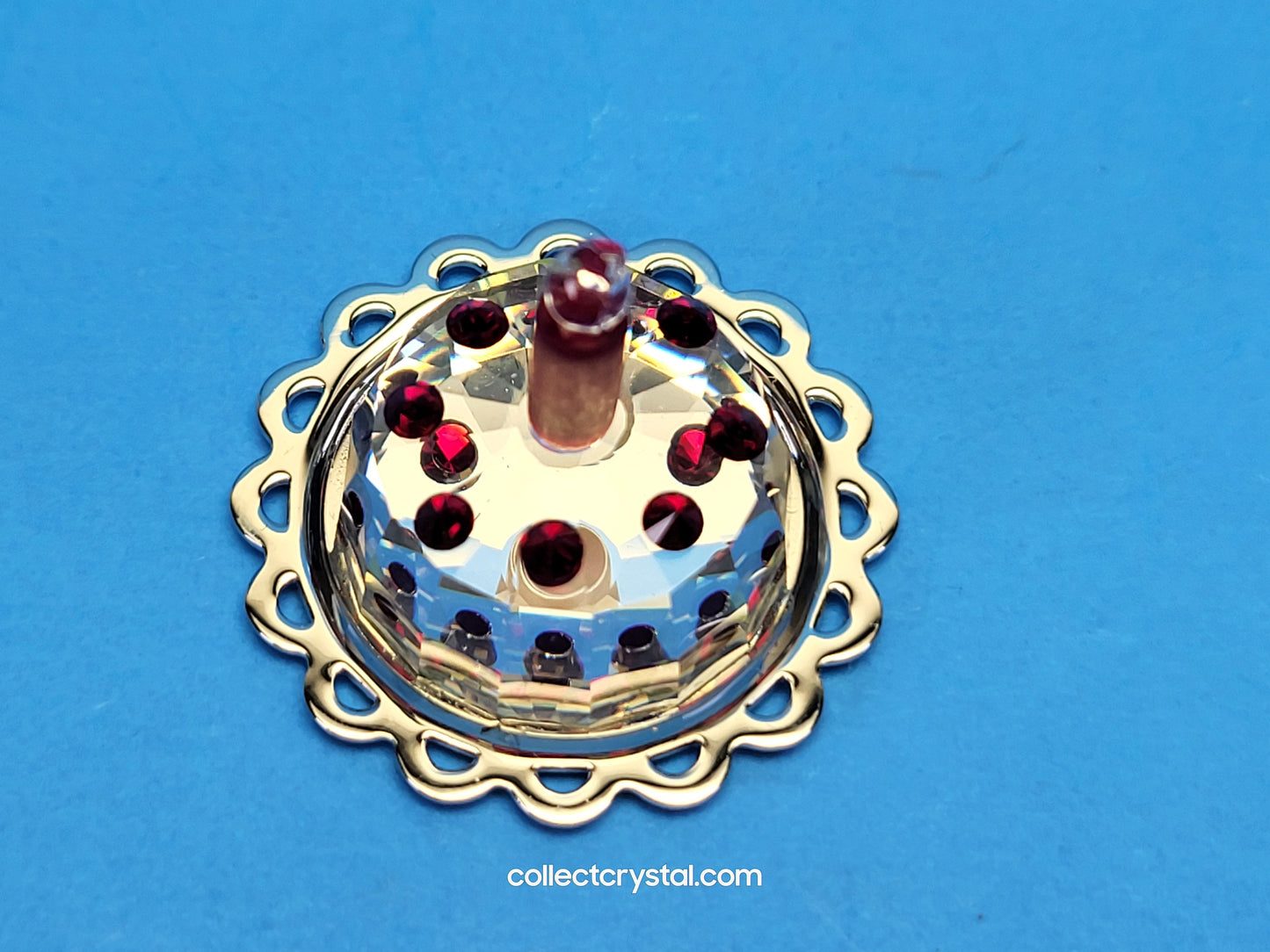 HAPPY BIRTHDAY CAKE ON rhodium PLATTER # 296555