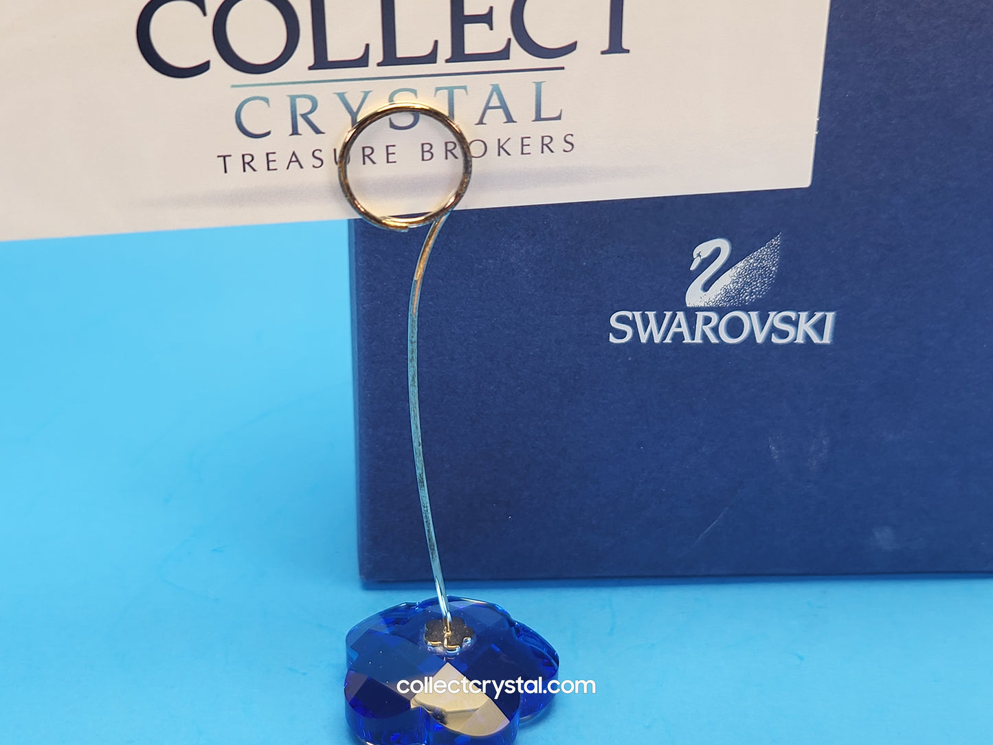 NOTE HOLDER – FLOWER SAPPHIRE (BLUE) 296134 place card holder