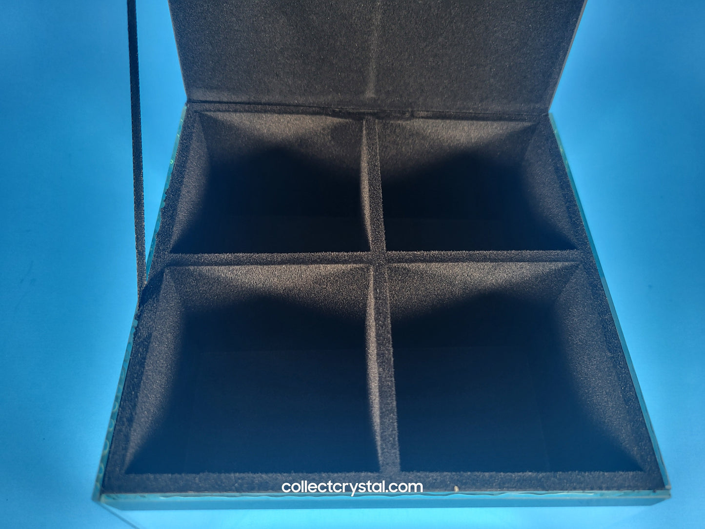 mirrored jewelry box large