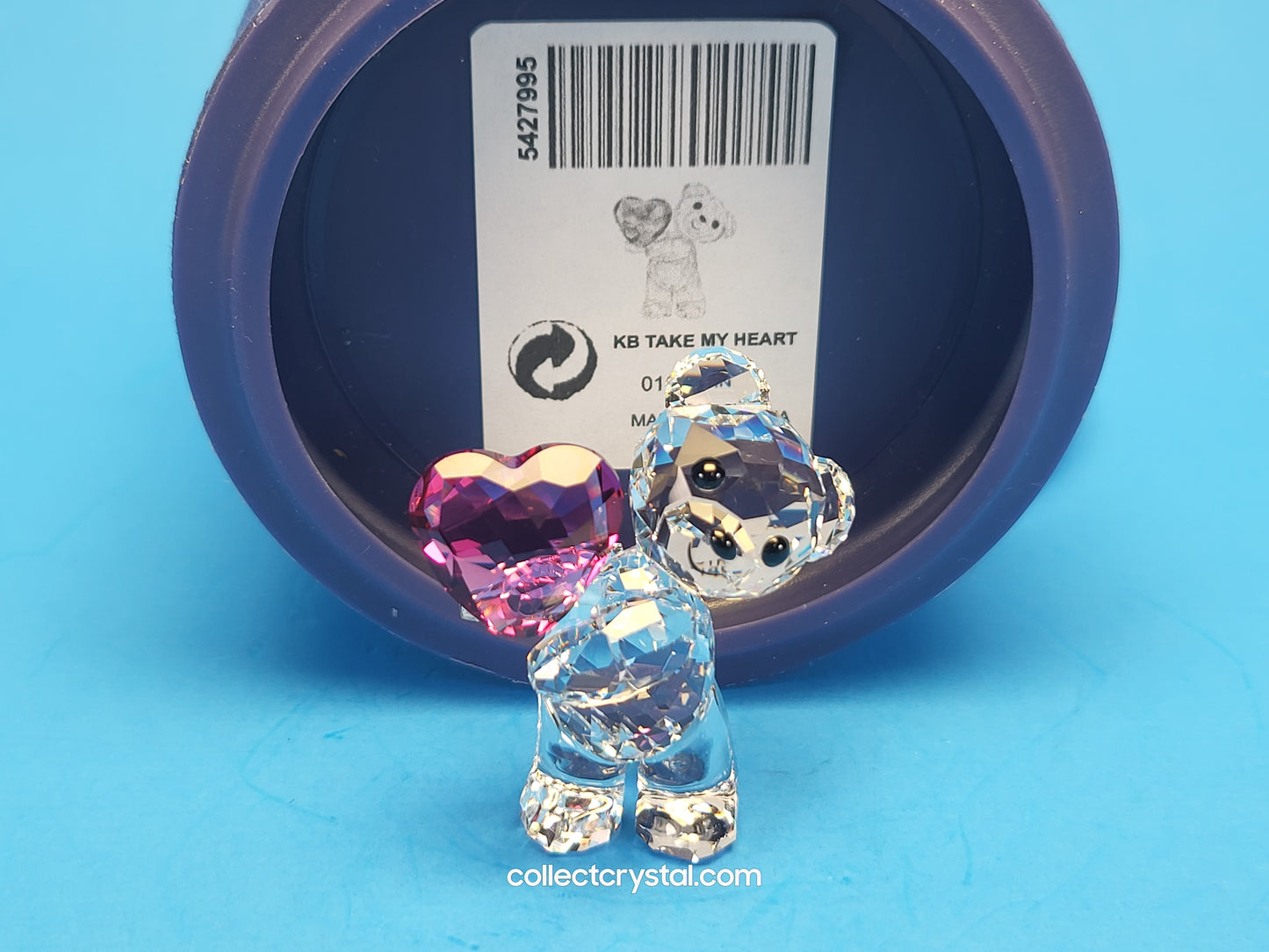 KRIS BEAR TAKE MY HEART Crystal Figurine # 5427995 Mib Complete