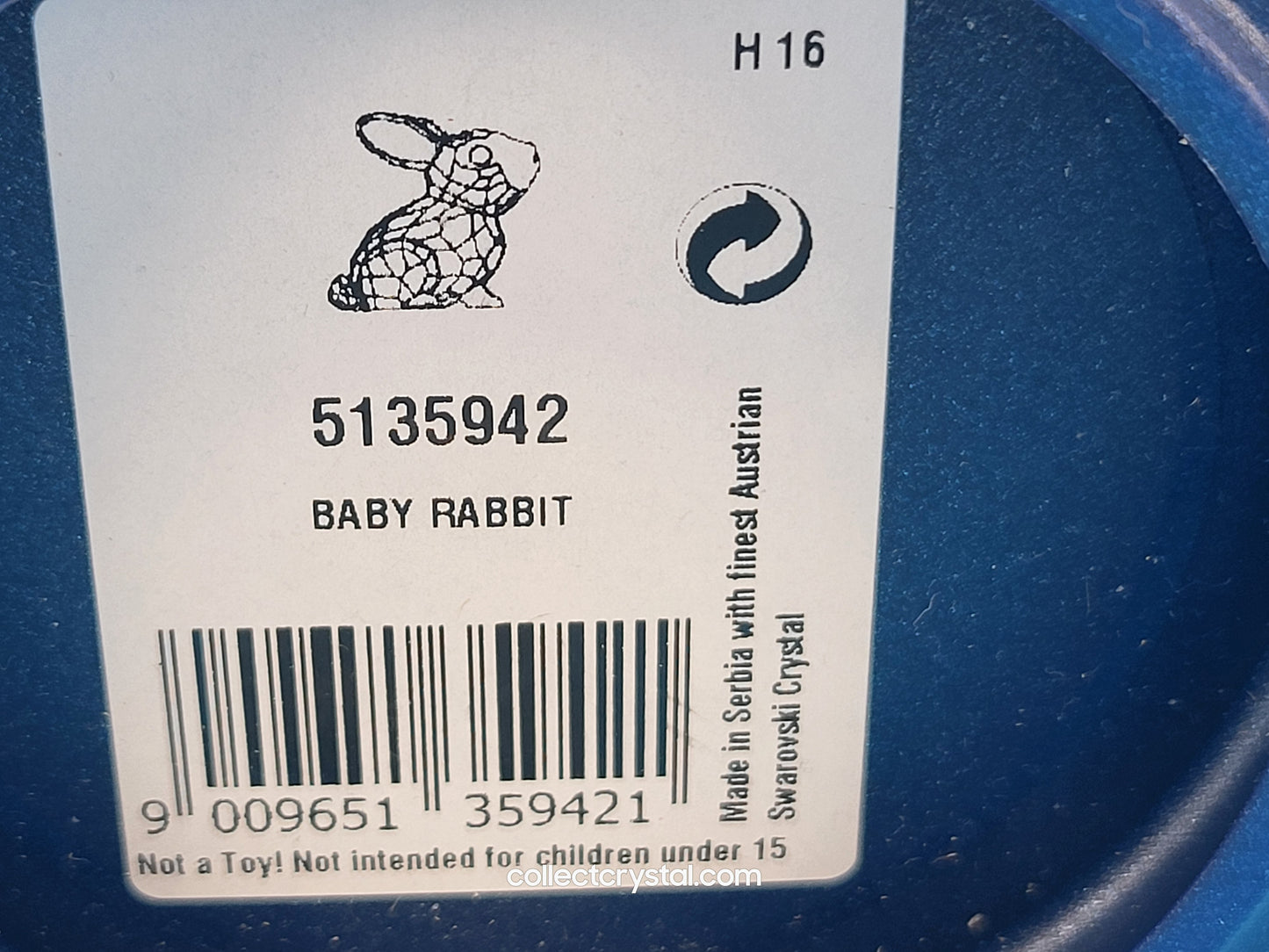 Baby Rabbit # 5135942 or # 5723652 NOS