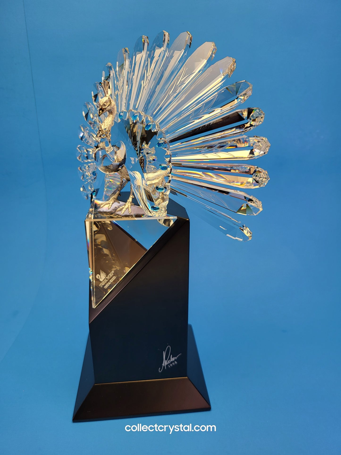 Lottery 1998 Limited Edition # 21872 Peacock Sculpture 9645 / 10,000