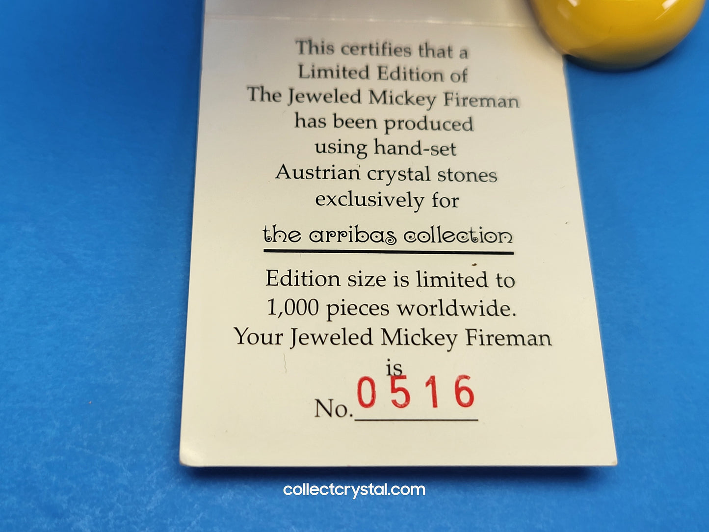 Disney Arribas Mickey Mouse Large Fireman Limited 1k # 0516