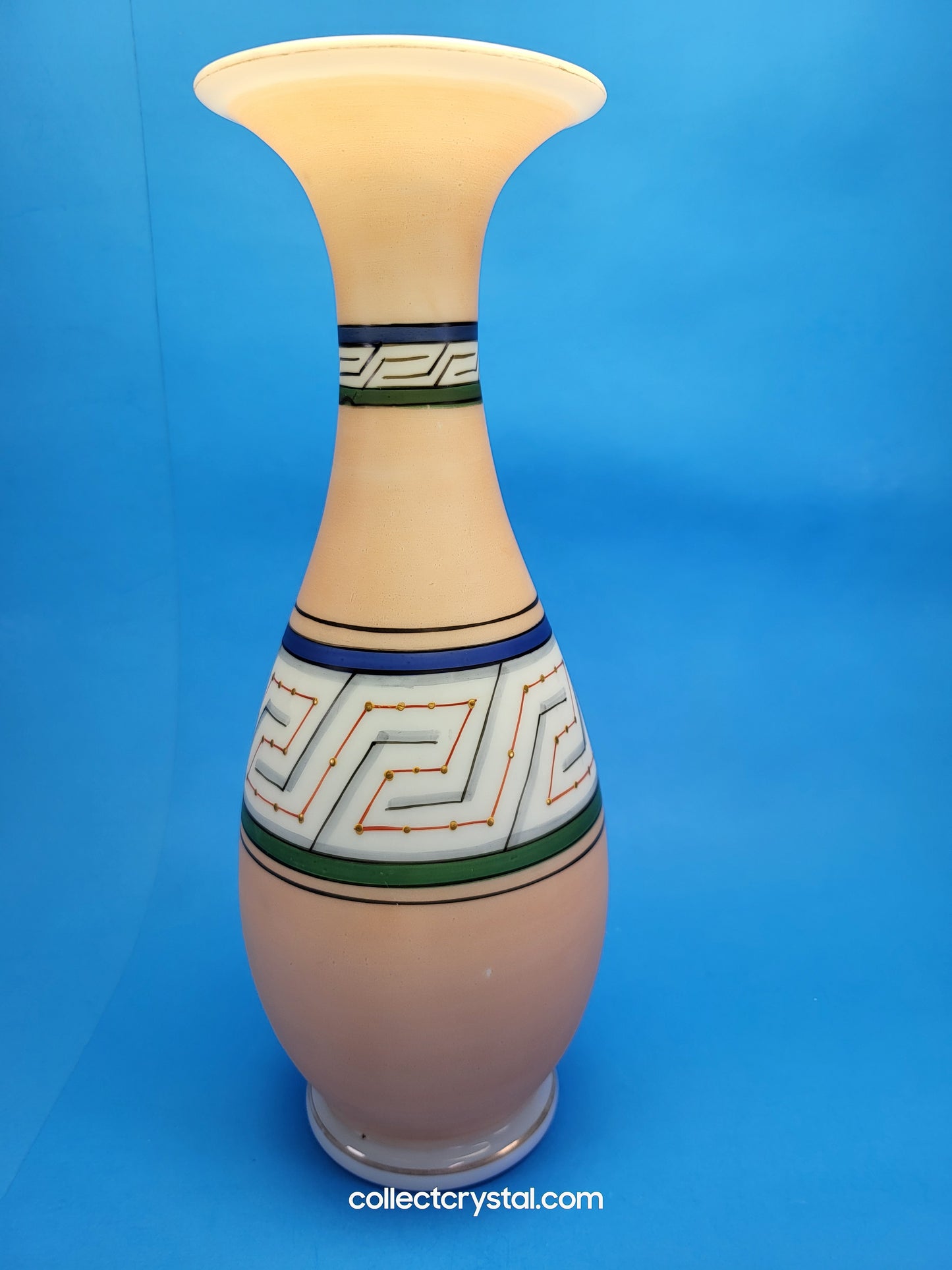 Victorian Glass Aztec design glass