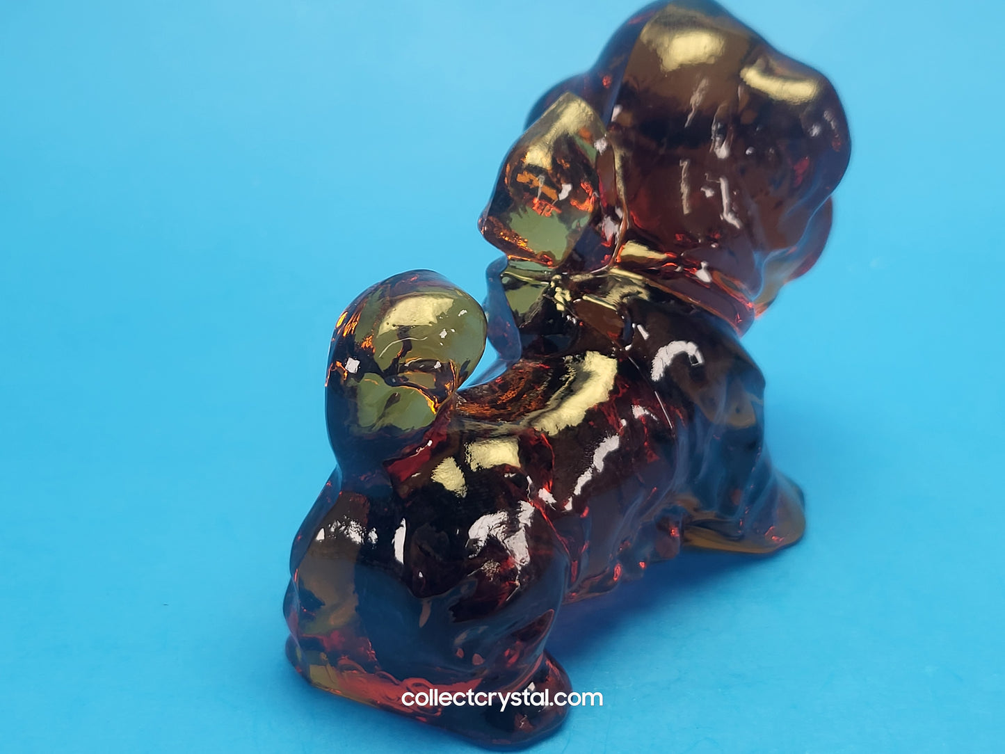 Boyd Parlour Pup Terrier Brown Glass