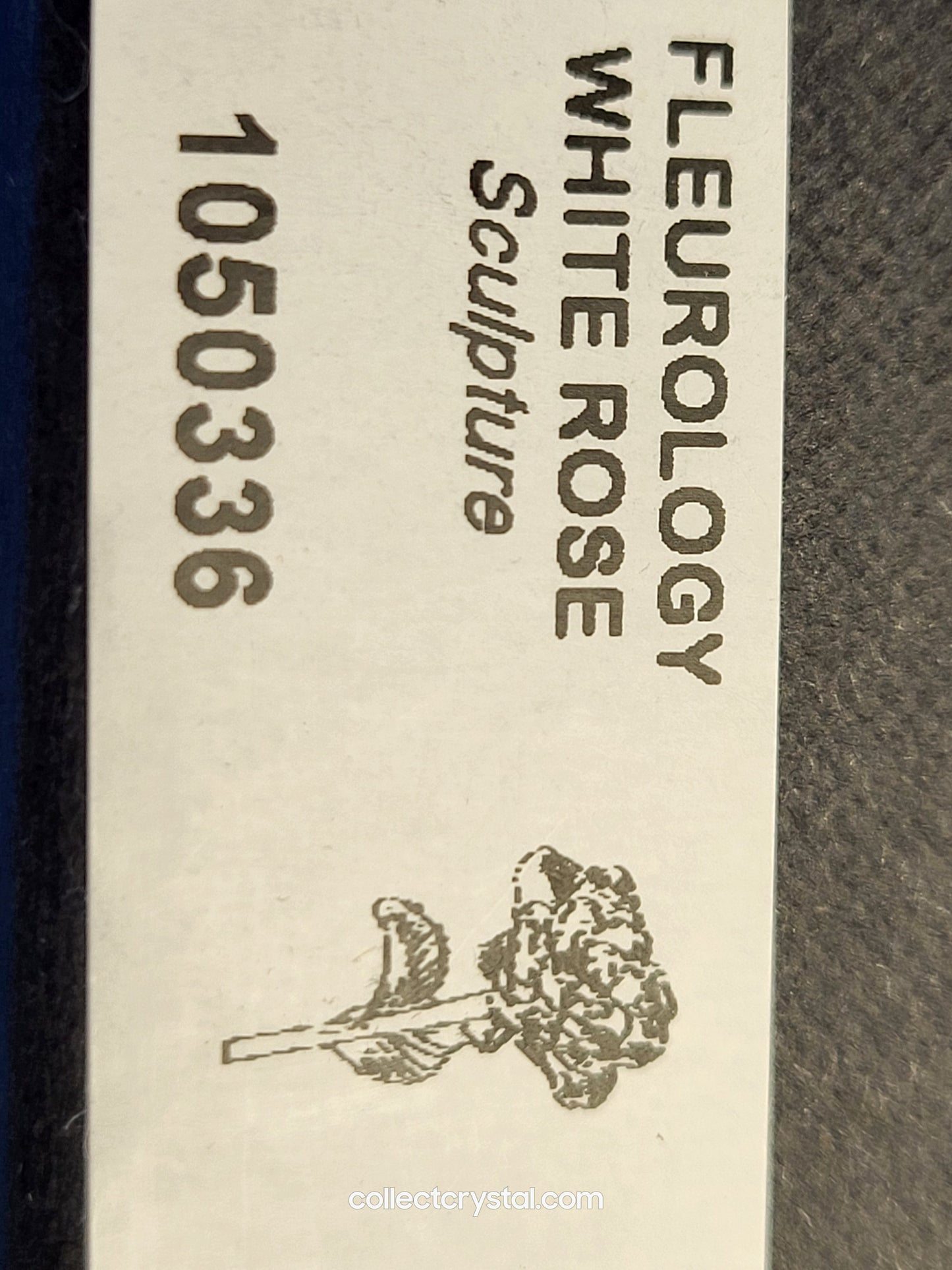 Waterford Crystal FLEUROLOGY 2010 White Rose 14 1/2" mint in Box # 1050336