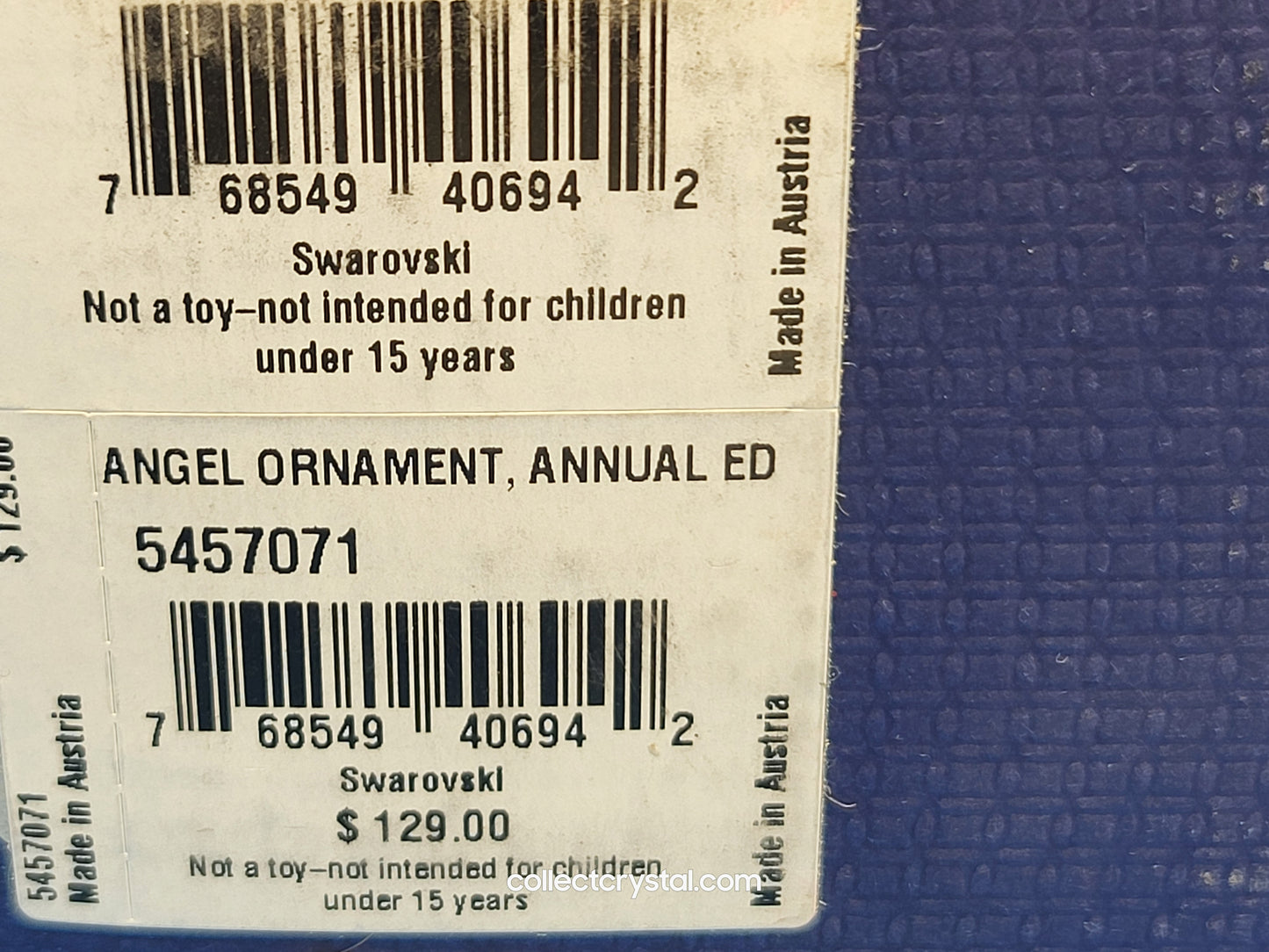 2019 Annual Angel Ornament Star AE Crystal Christmas # 5457071