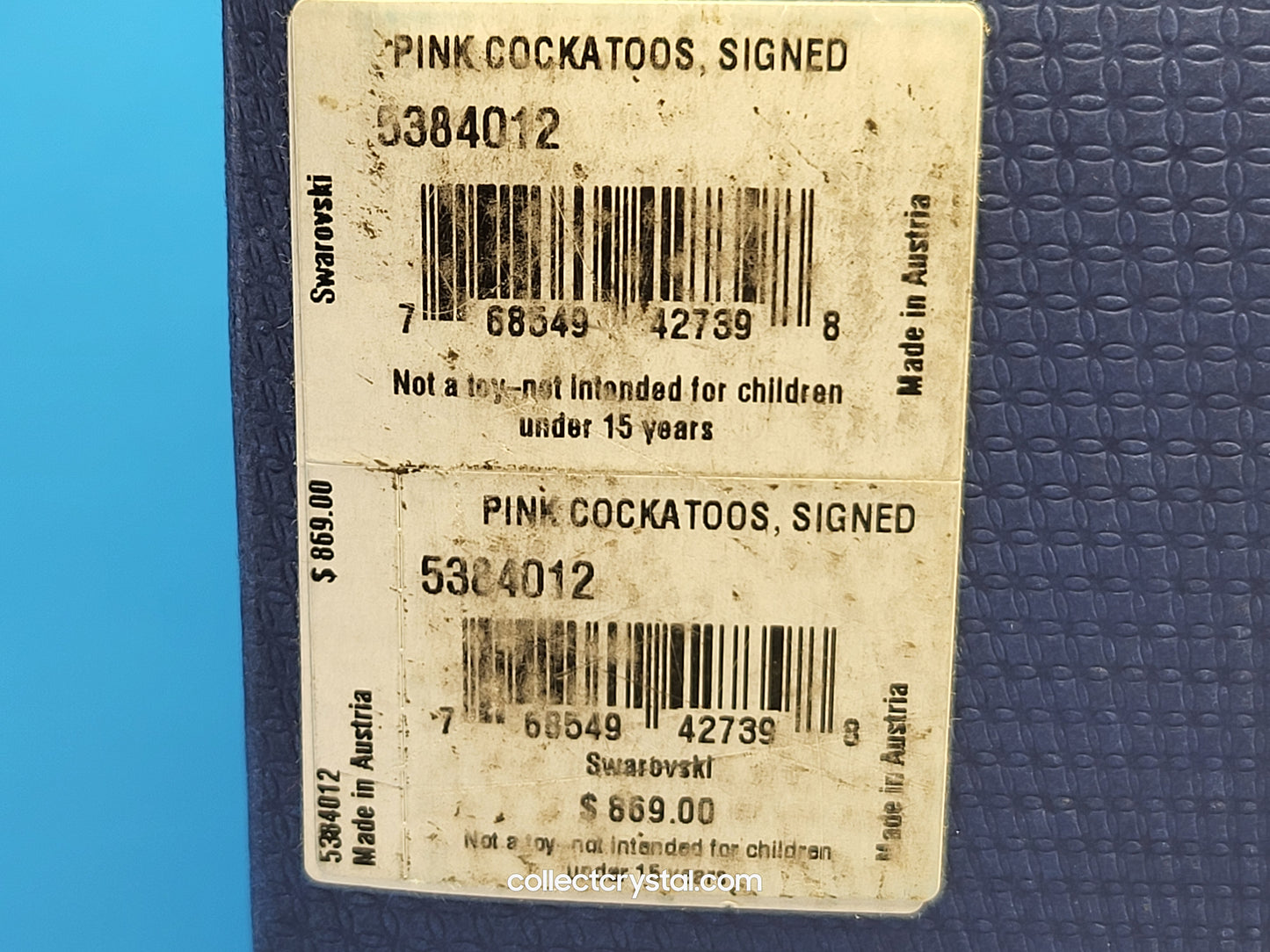 PARADISE BIRDS – COCKATOOS PINK 5244651 or 5384012 DESIGNER SIGNED