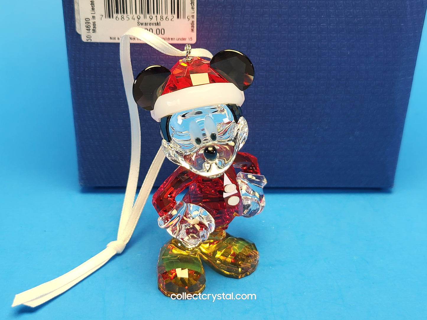 Disney Mickey Mouse Santa Ornament MIB # 5004690