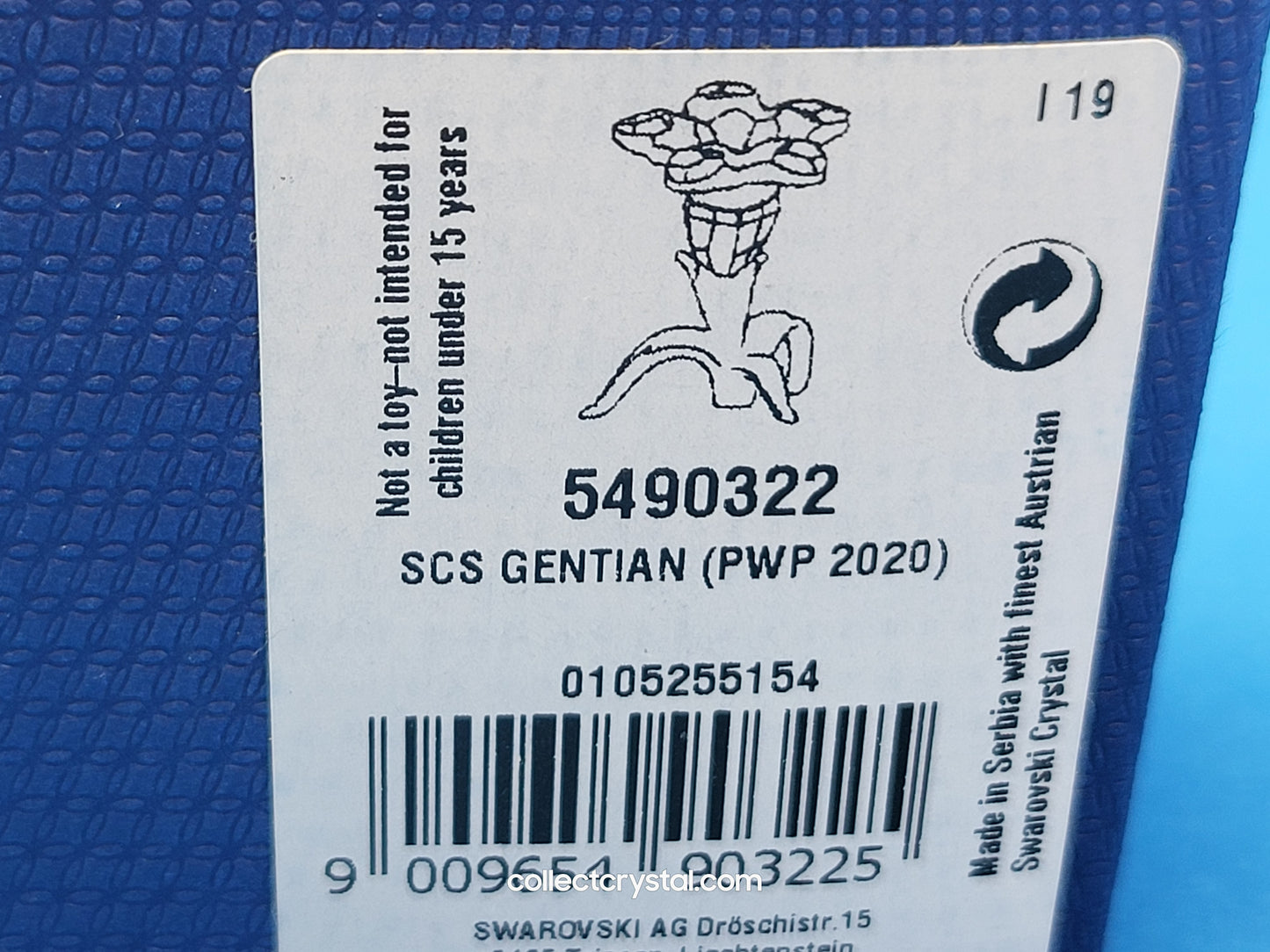 SCS 2020 Gentian flower Figurine - # 5490322