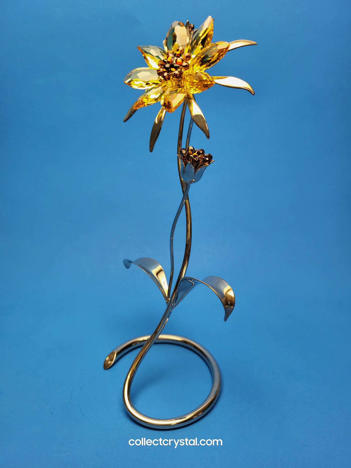 Paradise Flowers - Darigold Light Topaz Flower Figurine # 957575