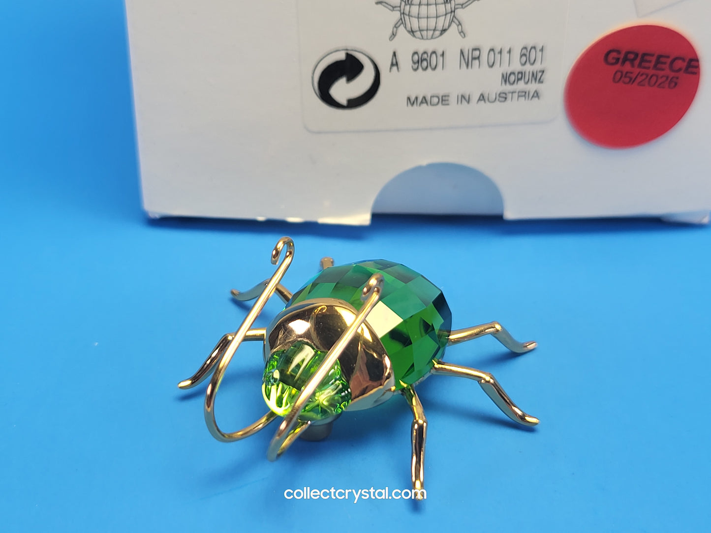 PARADISE BUGS OBJECT – SCARAB ARANOS PERIDOT SMALL 250475