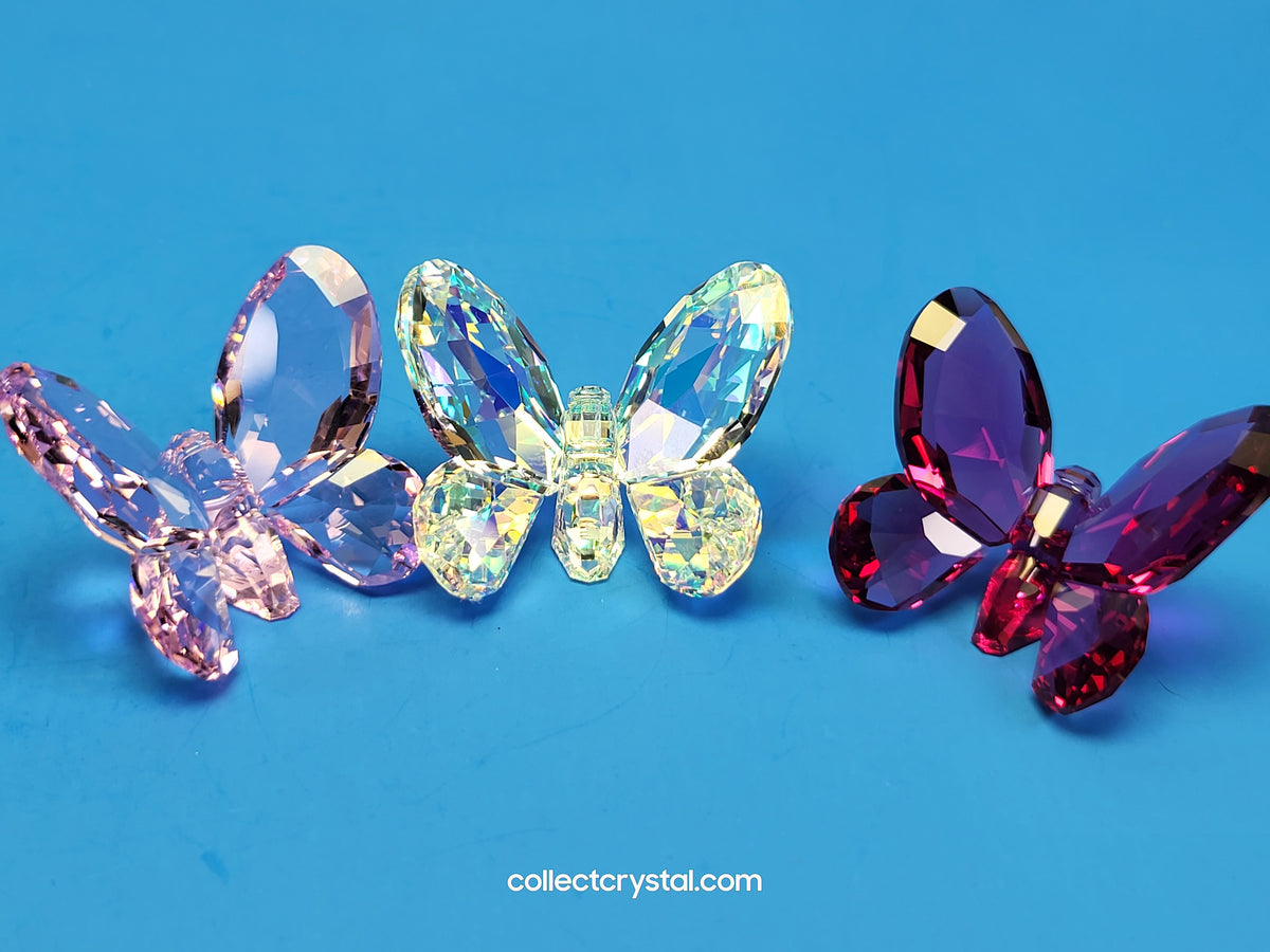 BRILLIANT BUTTERFLIES – SET OF 3 PINK/RED SMALL 955428