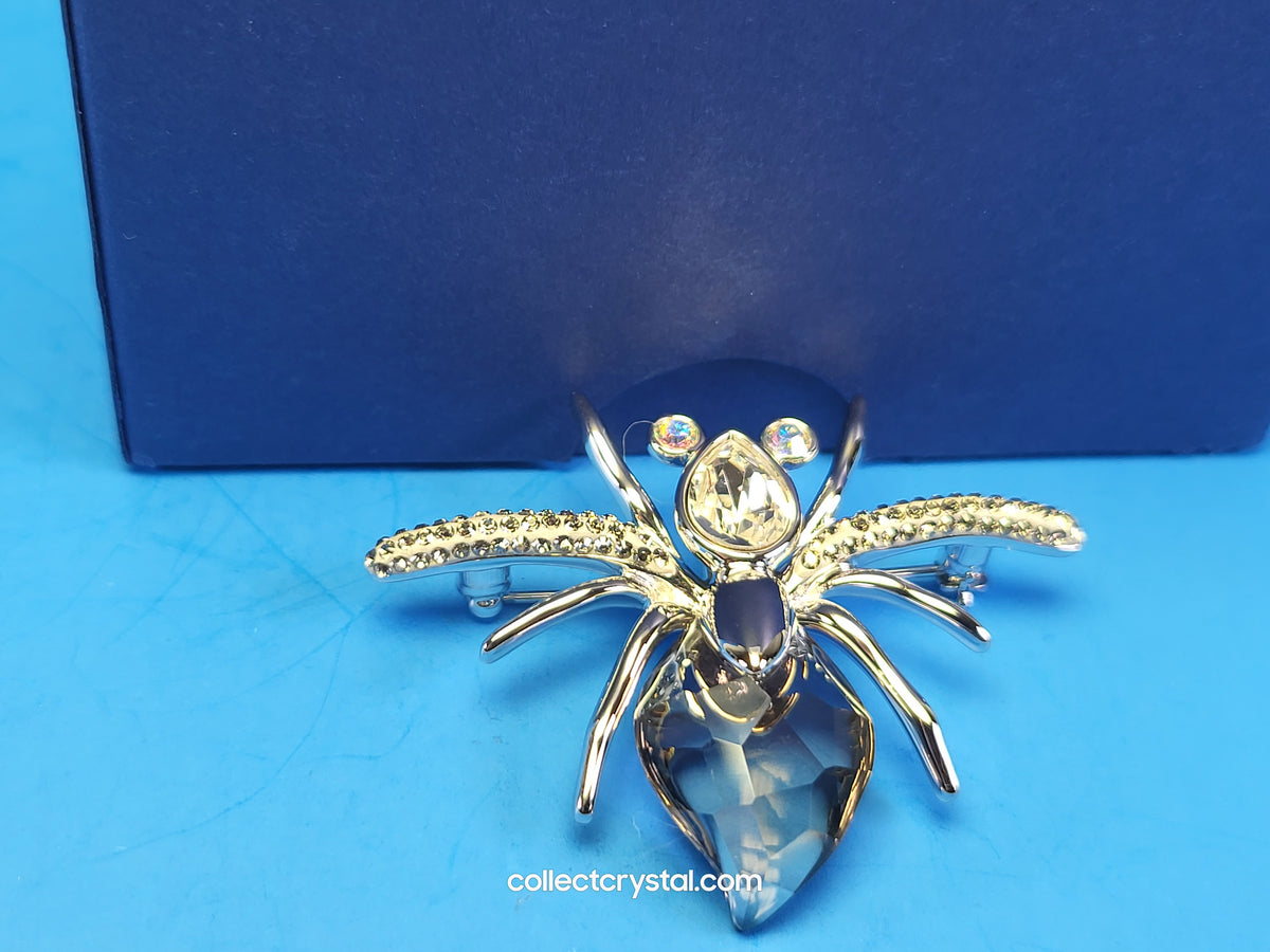 PARADISE BUGS BROOCH – SPIDER DARJA AURORA BOREALIS / SILVER SHADE 903655