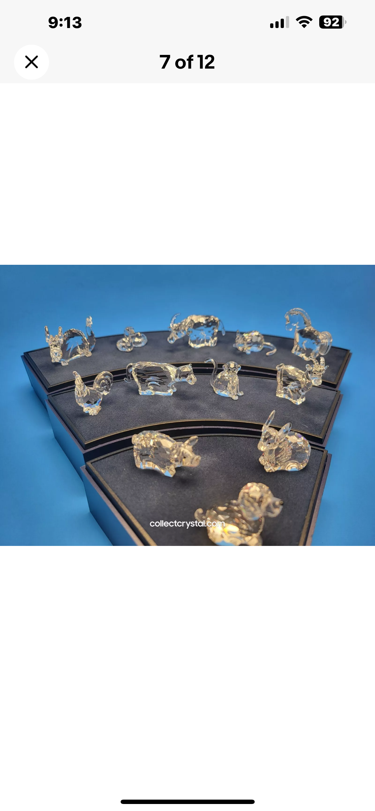 Swarovski Zodiac Complete 12 Piece Set MIB Complete w display