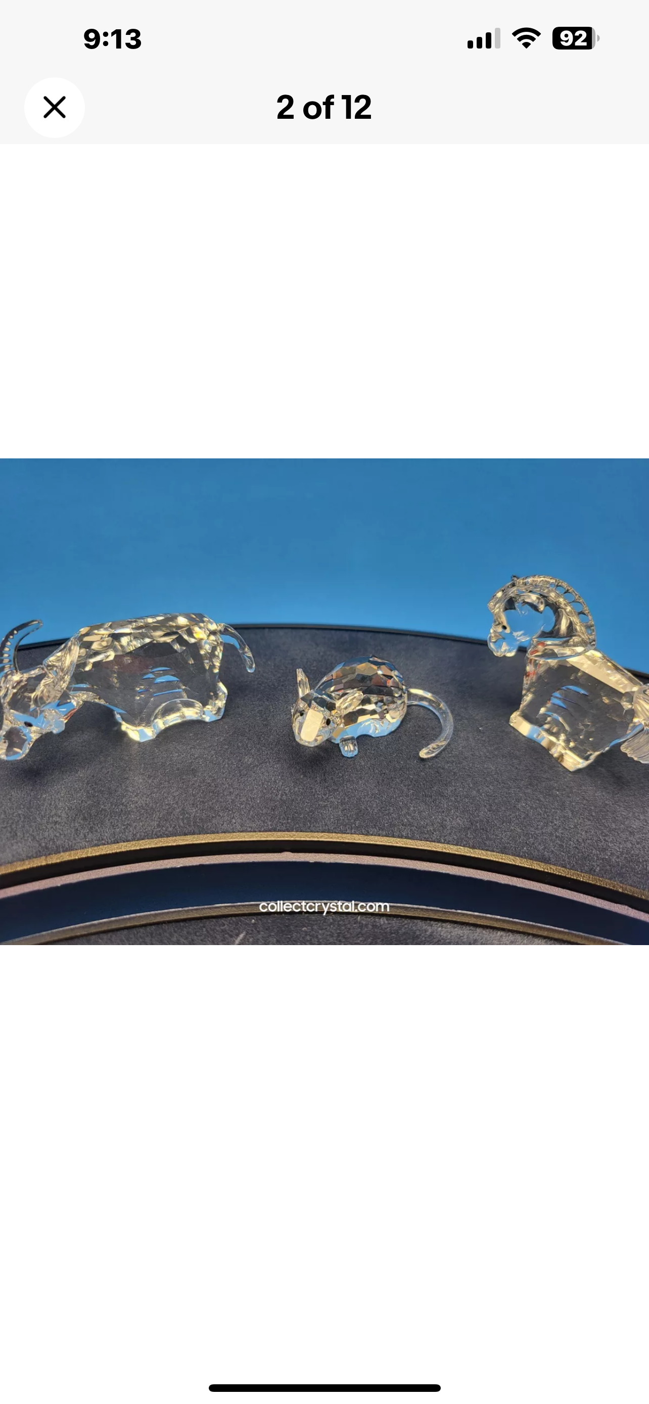 Swarovski Zodiac Complete 12 Piece Set MIB Complete w display