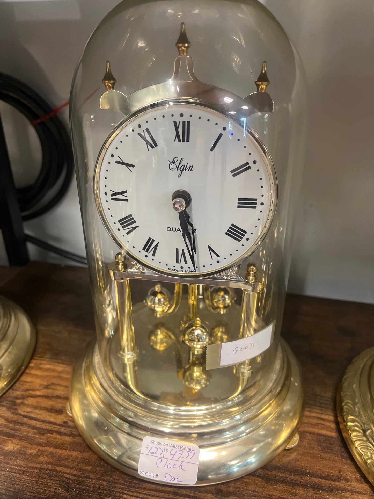 Elgin desk mantle clock
