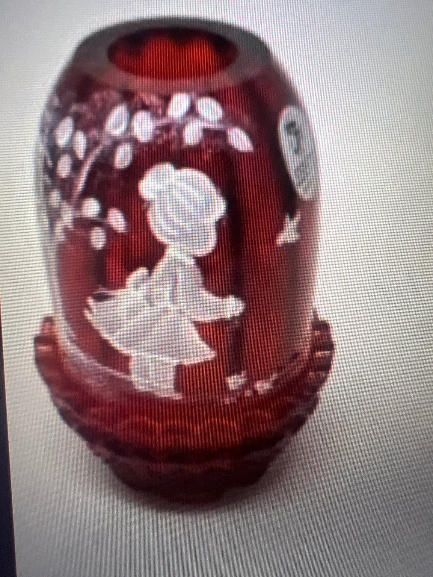 Fenton fairy light lamp girl with birds