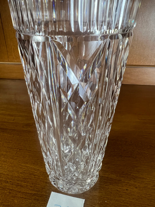 G.I. # 025 House of Waterford Crystal ROMANCE OF IRELAND Irish Lace Vase 10"