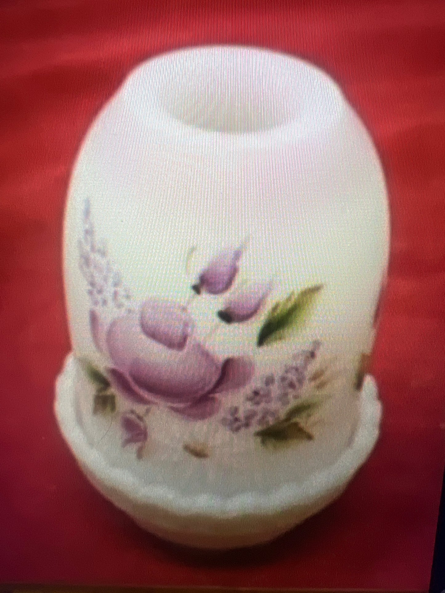 Fenton hand painted fairy light lamp