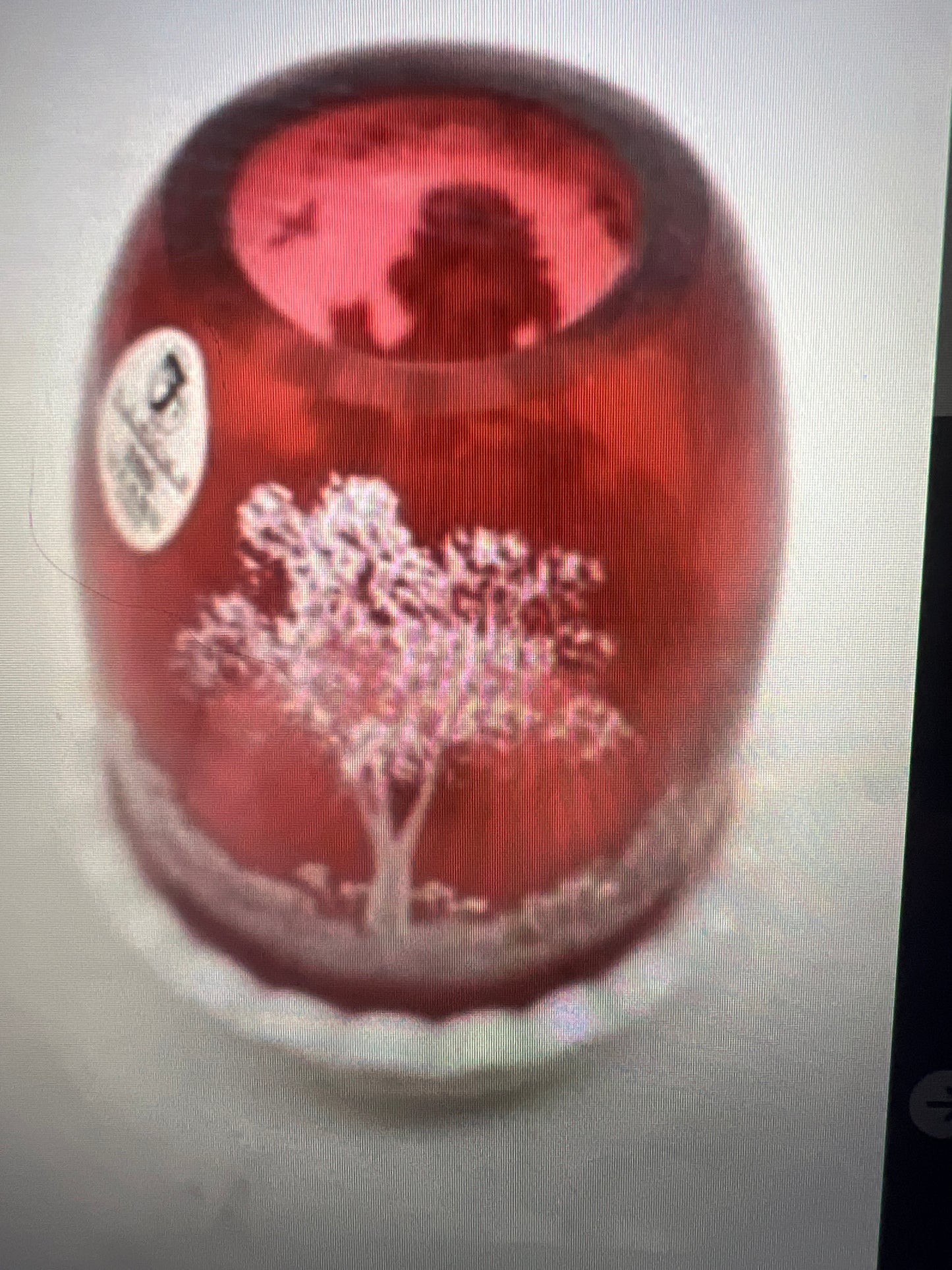 Fenton Mary Gregory fairy lamp light