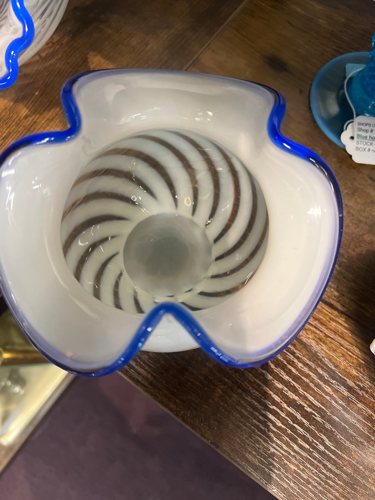 Blue Ridge opal bud vase
