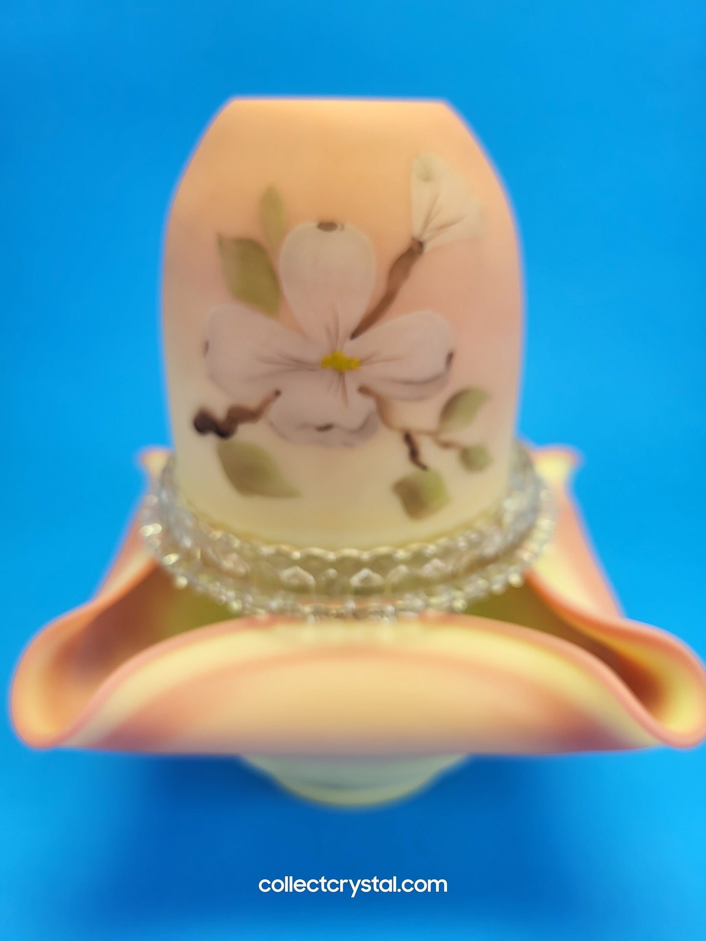 Fenton Burmese Dogwood 3 Piece Fairy Lamp