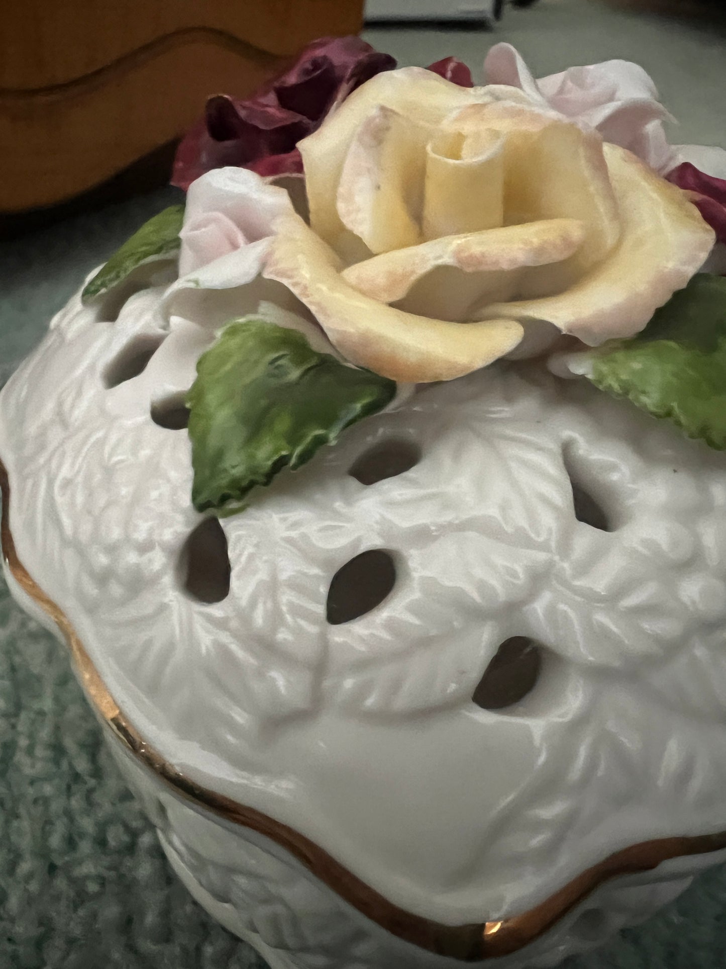 Depew # 76 Compote heart shaped box