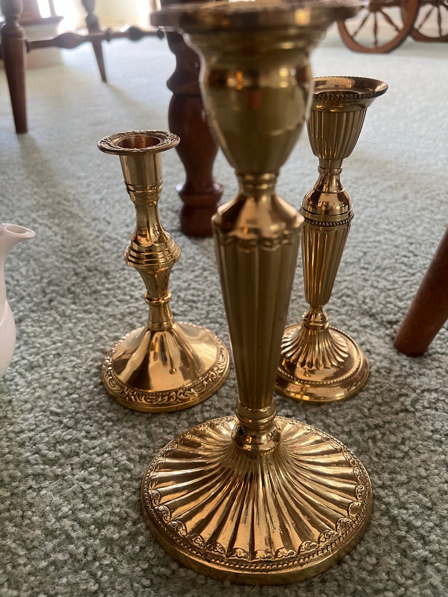 Depew # 76 Century 3 piece candle sticks