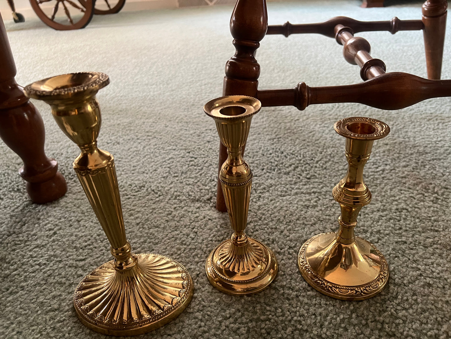 Depew # 76 Century 3 piece candle sticks