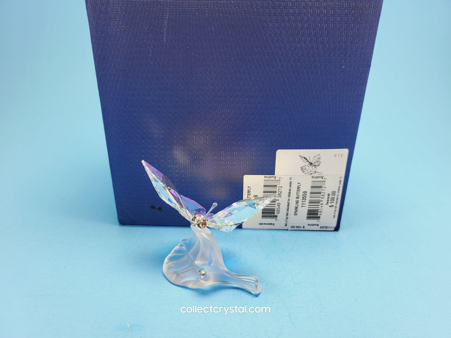 BUTTERFLY SPARKLING / SPARKLING BUTTERFLY ON LEAF Figurine 1113559