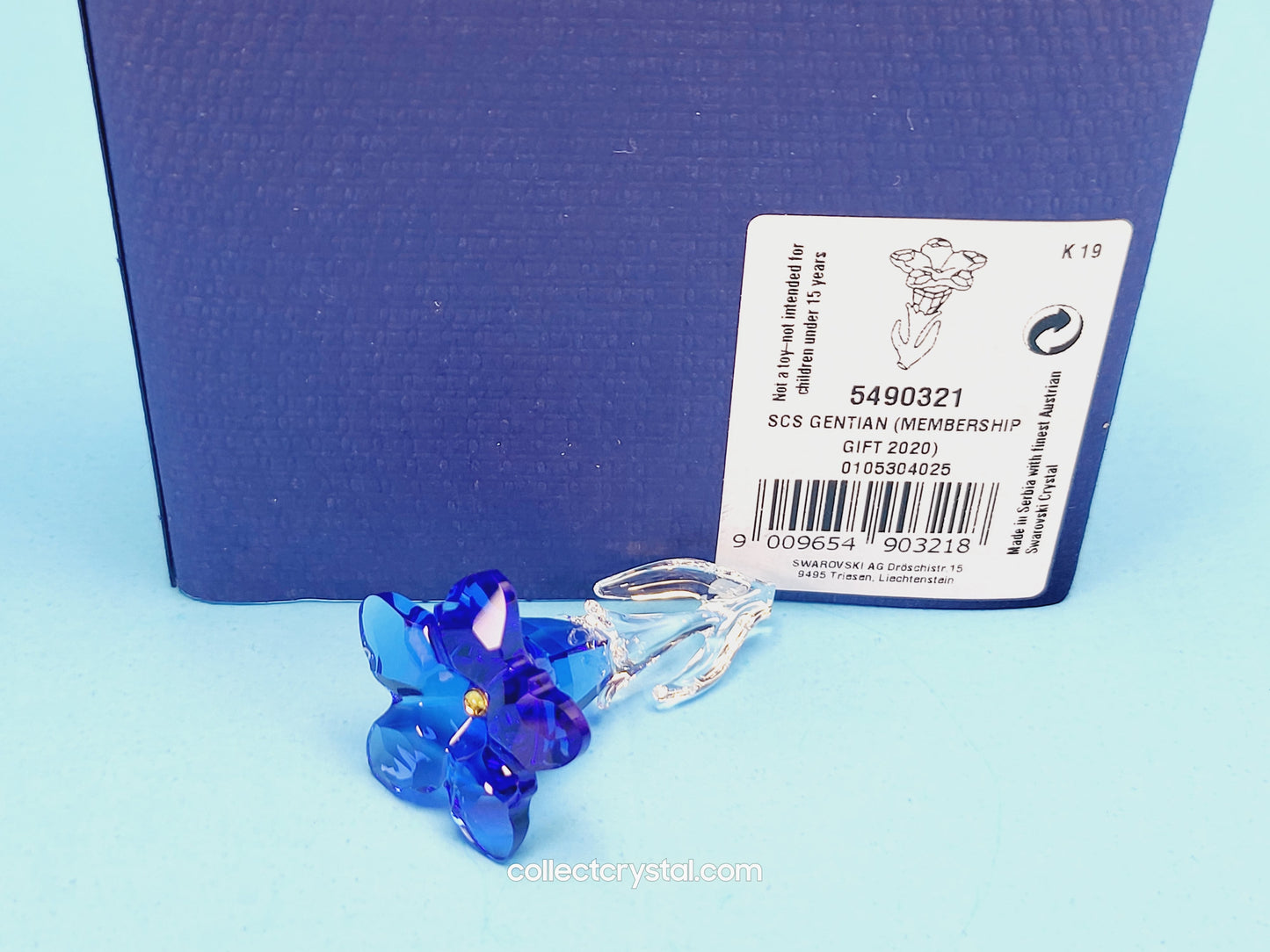 Gentian stem down 2020 GENTIAN FLOWER SCULPTURE 5490321 joining renewal gift