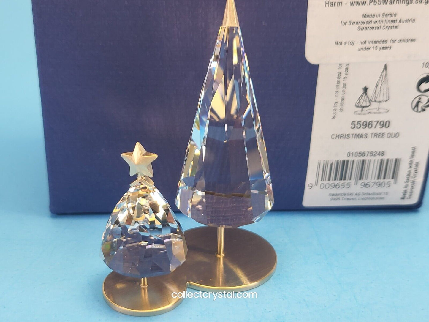 Holiday Magic Christmas Tree Duo Crystal Figurine 5596790