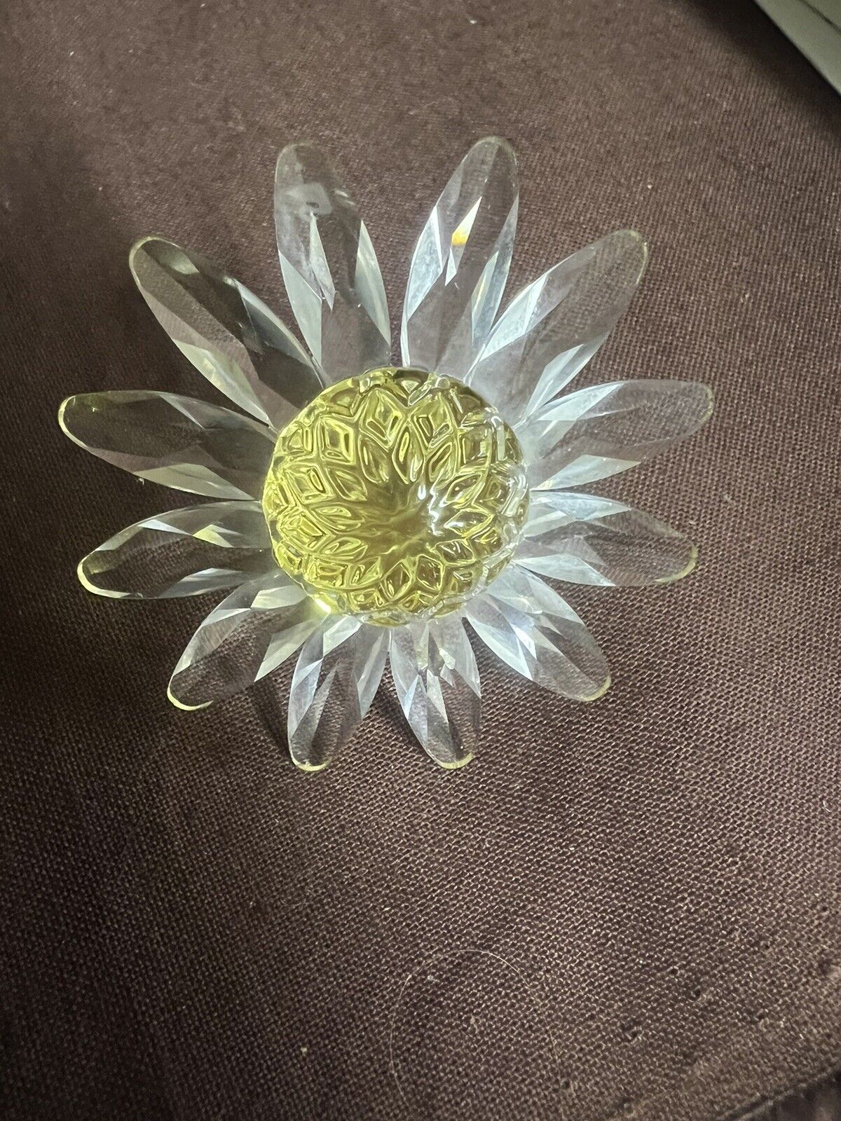 Flowers BEAUTIFUL SET of 3 Mini Scs DAISY CAKE TOPPER RED YELLOW & GREEN