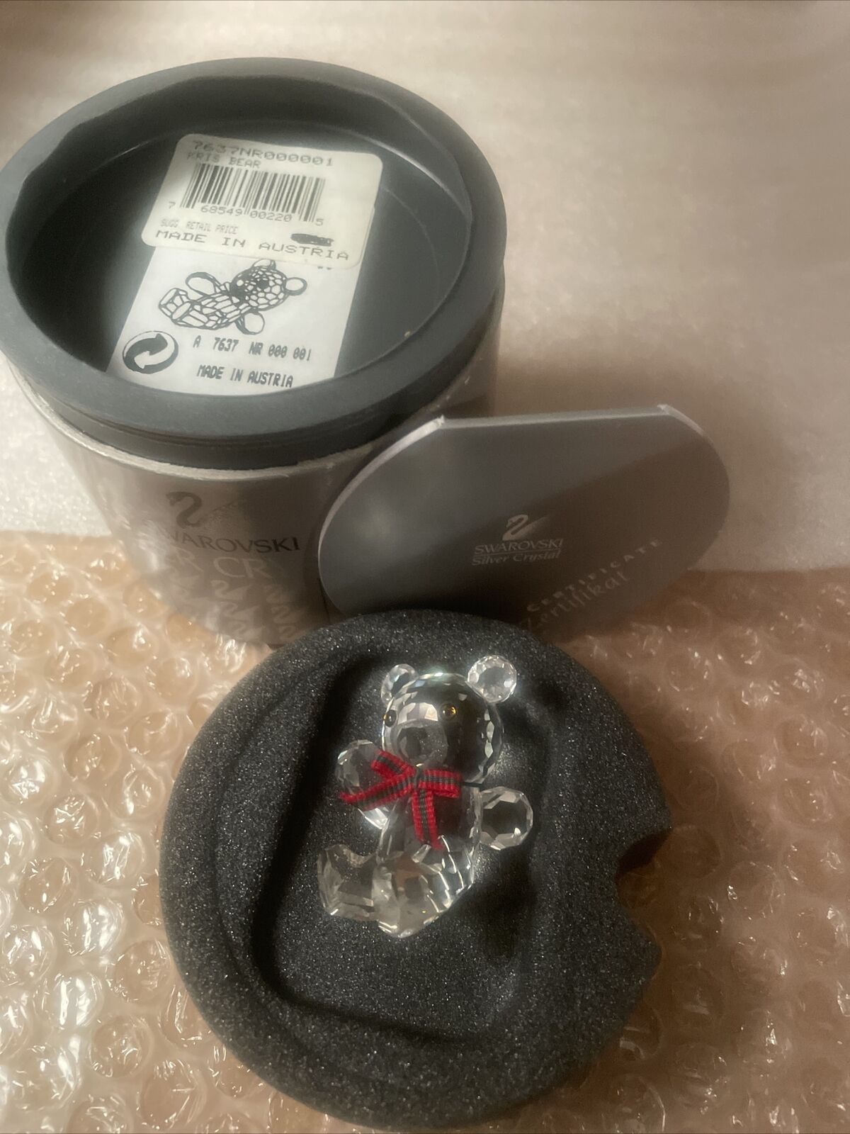 Kris Bear Original 7637 000 001 with Original Box and COA