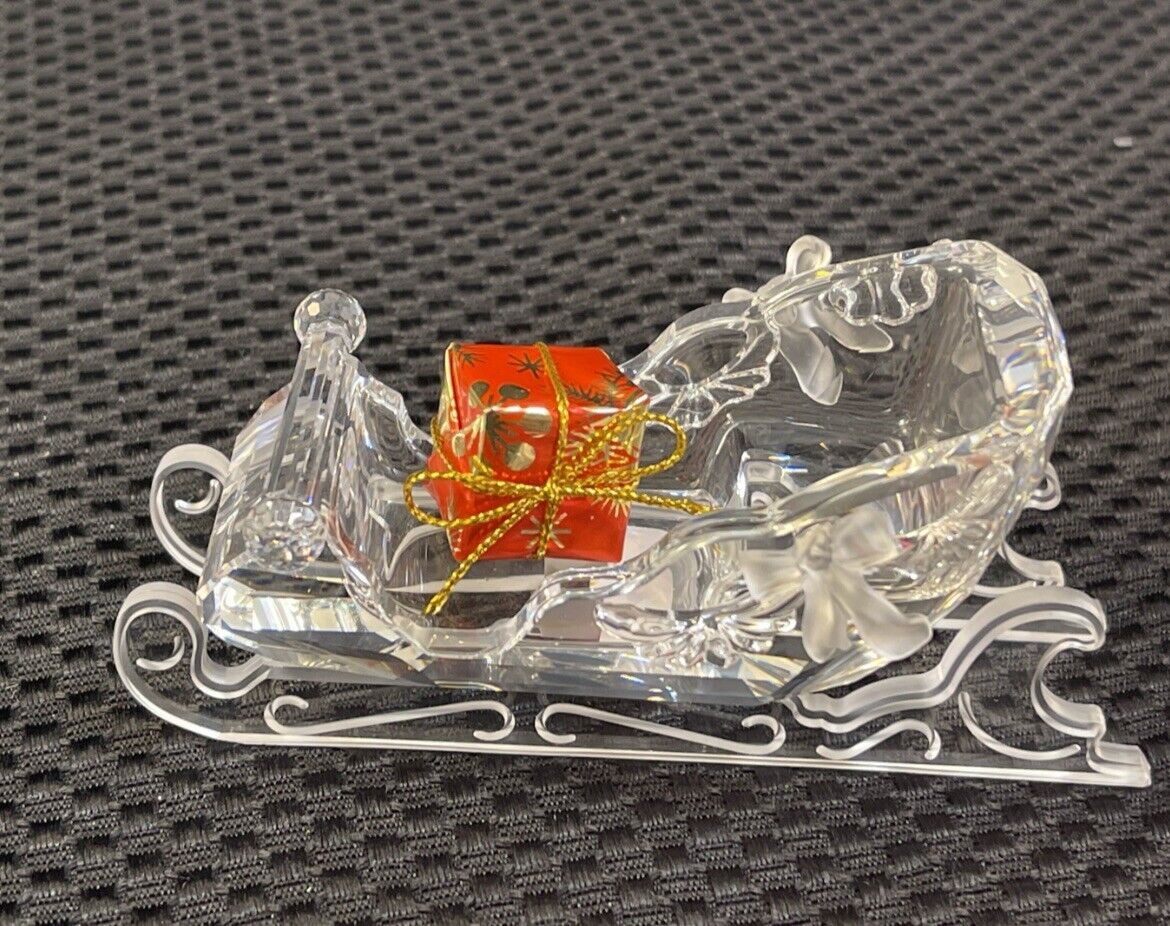 SWAROVSKI, SLEIGH 205165, REINDEER 214821, Christmas Figurine Set: MISSING TREE