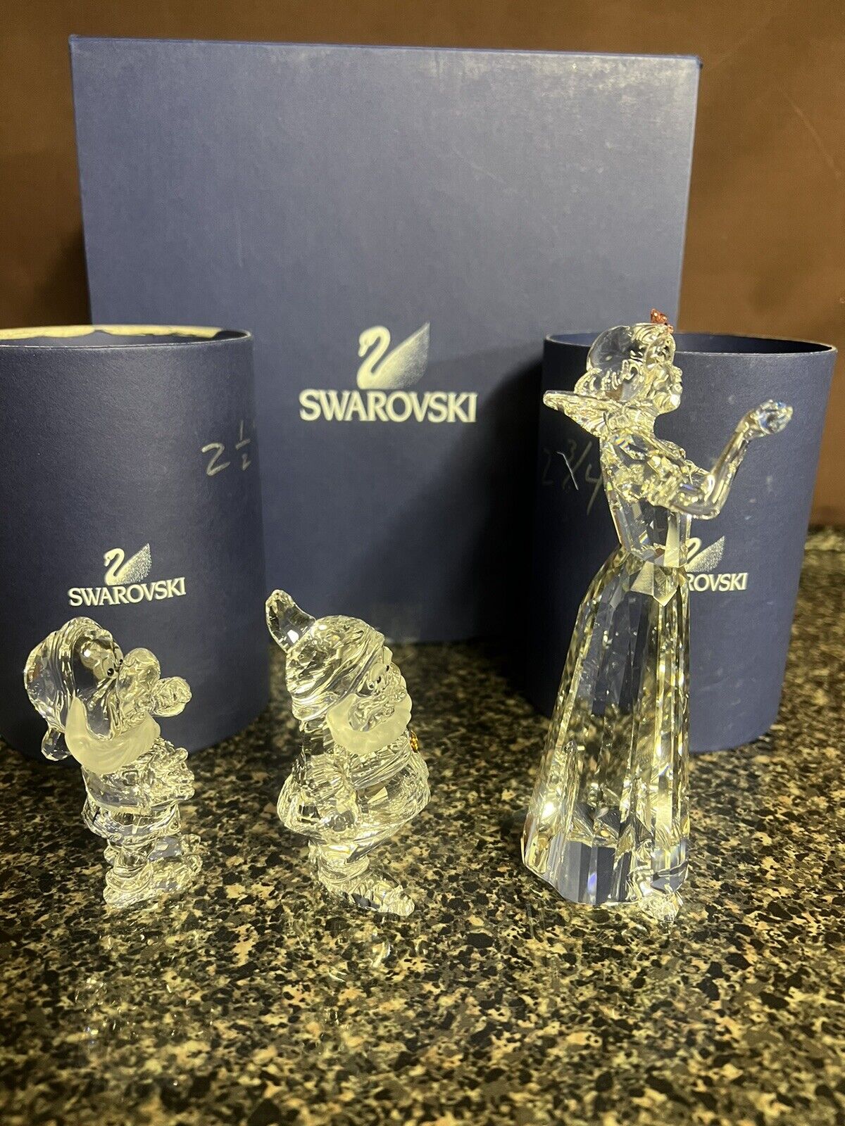 DISNEY SNOW WHITE Happy Sneezy SET of 3 Figurines